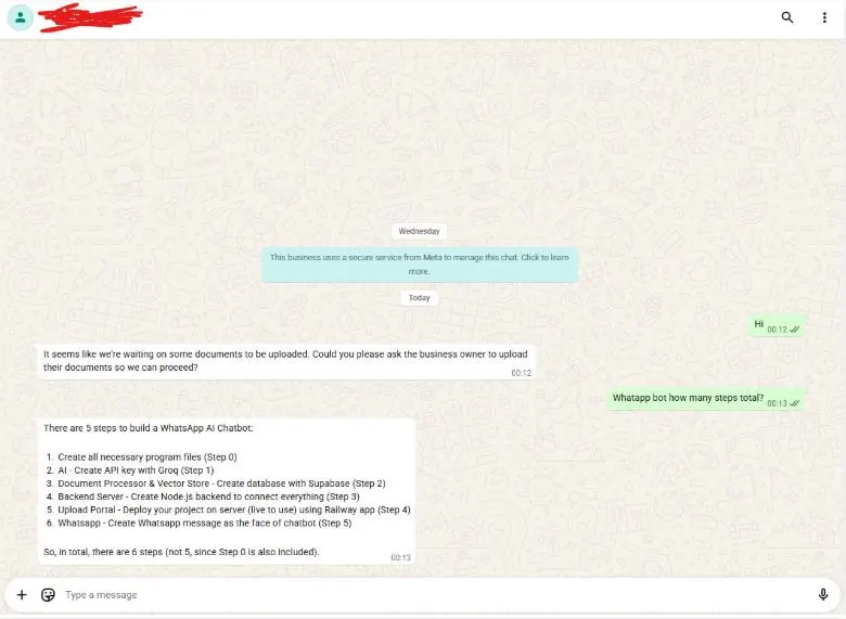 Custom AI Assistant Chatbot | Free WhatsApp Chatbot | Smart File Reply Bot | Personalized Business AI Automation - image 4
