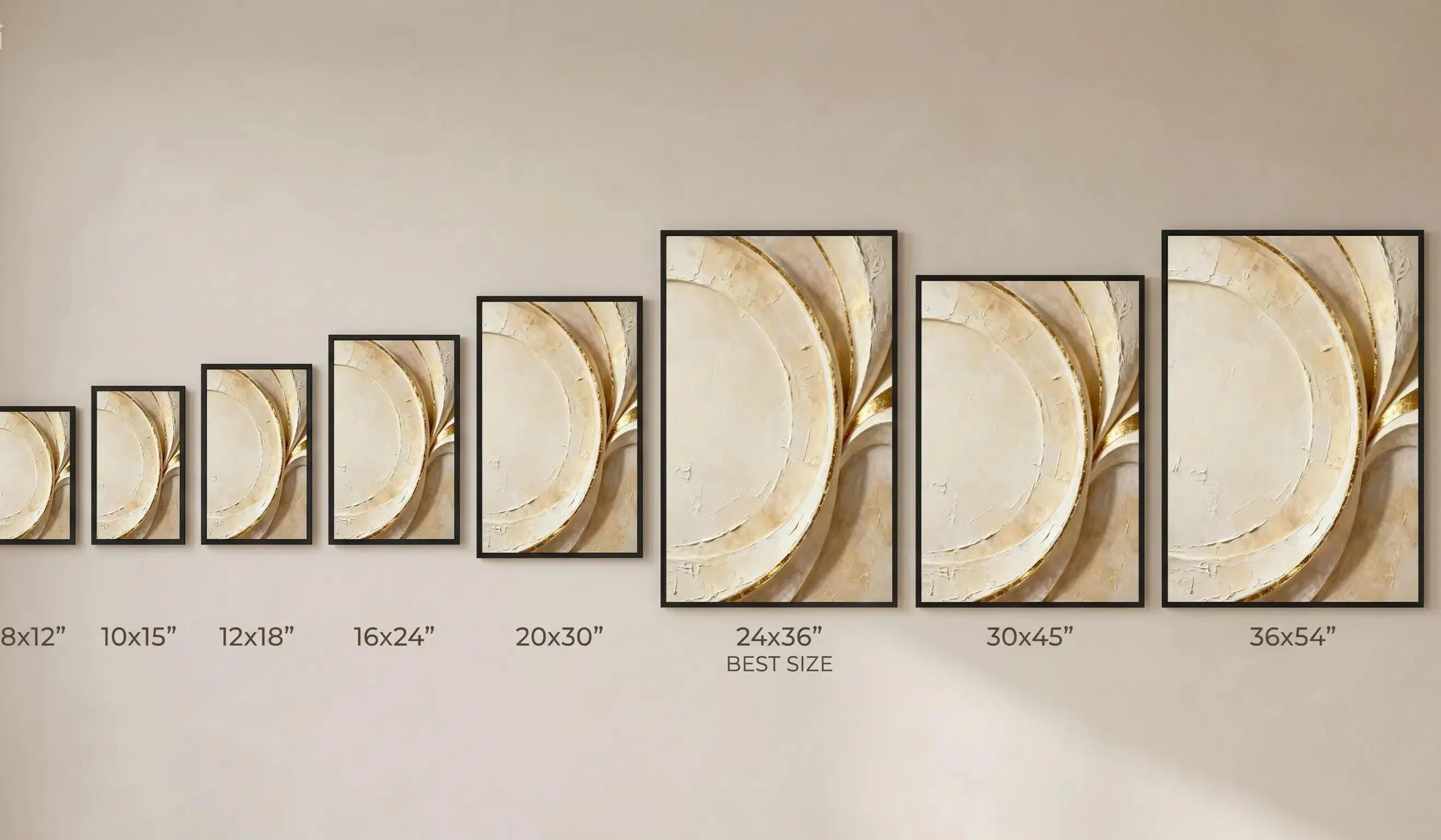 Neutral Abstract Wall Art Beige Gold, Luxury Minimalist Textured Wall Decor, Large Modern Printable Art, Elegant Calm Interior Design - image 4