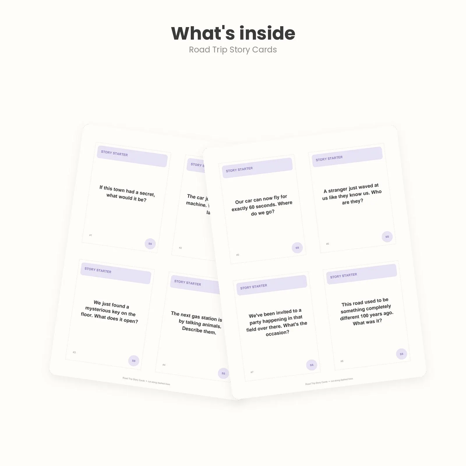 Road Trip Story Cards, Car Game, Story Starters, Scavenger Hunt (Digital Download) - image 3