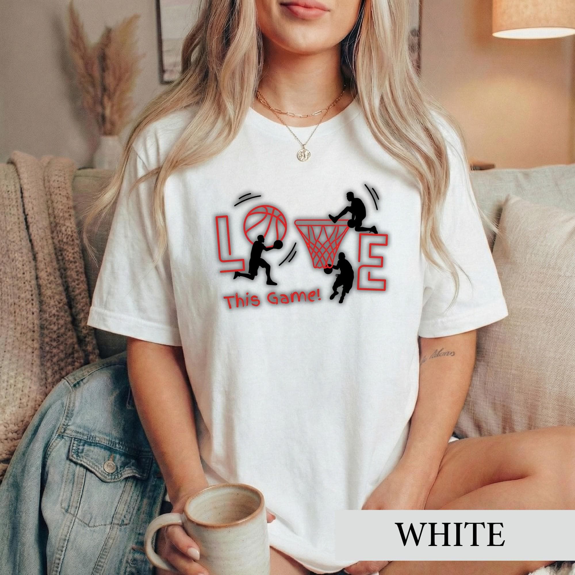 Basketball Shirt, Love This Game Hoop Tee, Graphic Basketball Lover Tshirt, Streetball Sports Top, Basketball Player Gift