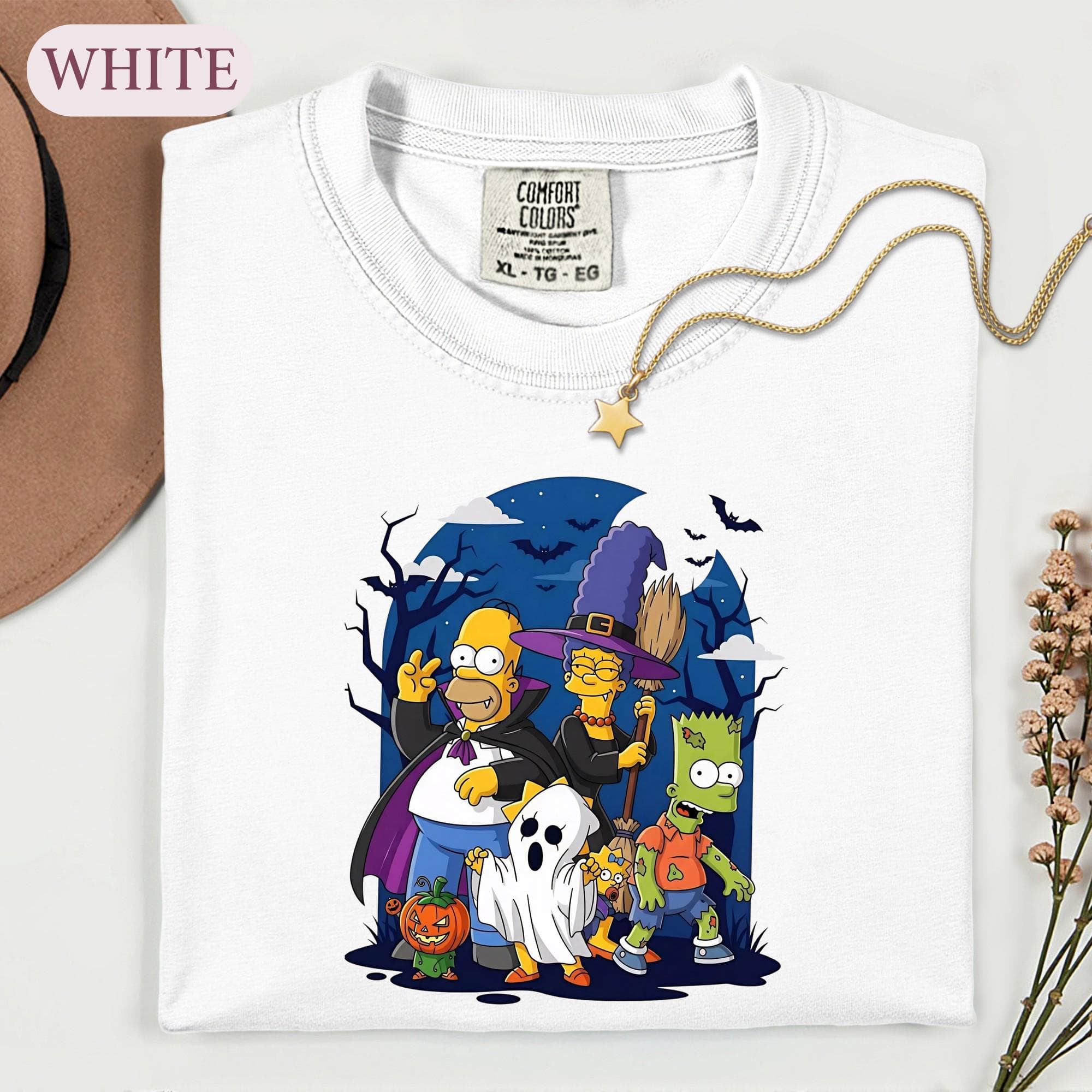 Cartoon Family Halloween Shirt, Spooky Treehouse Vampire Tee, 90s Nostalgia Costume Graphic, Horror Fan T Shirt, Retro Fall Gift