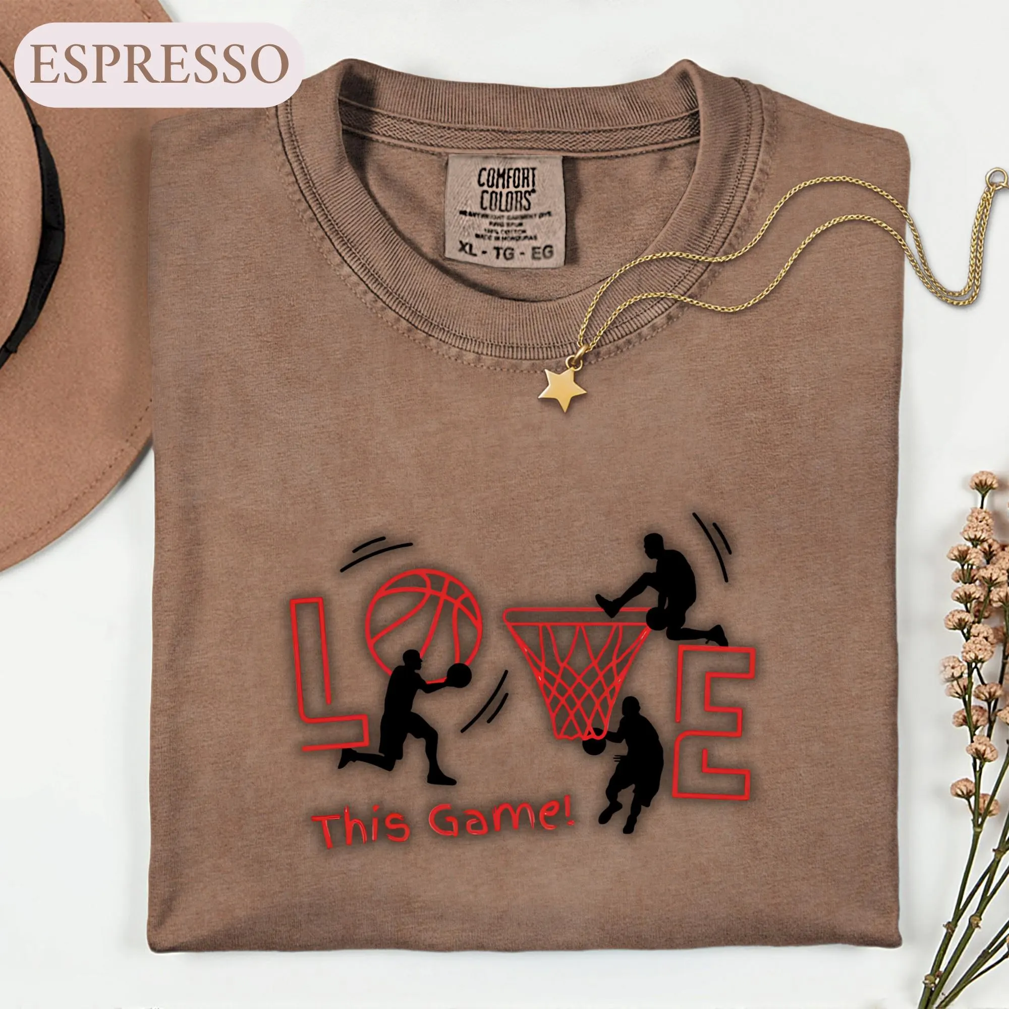 Basketball Shirt, Love This Game Hoop Tee, Graphic Basketball Lover Tshirt, Streetball Sports Top, Basketball Player Gift
