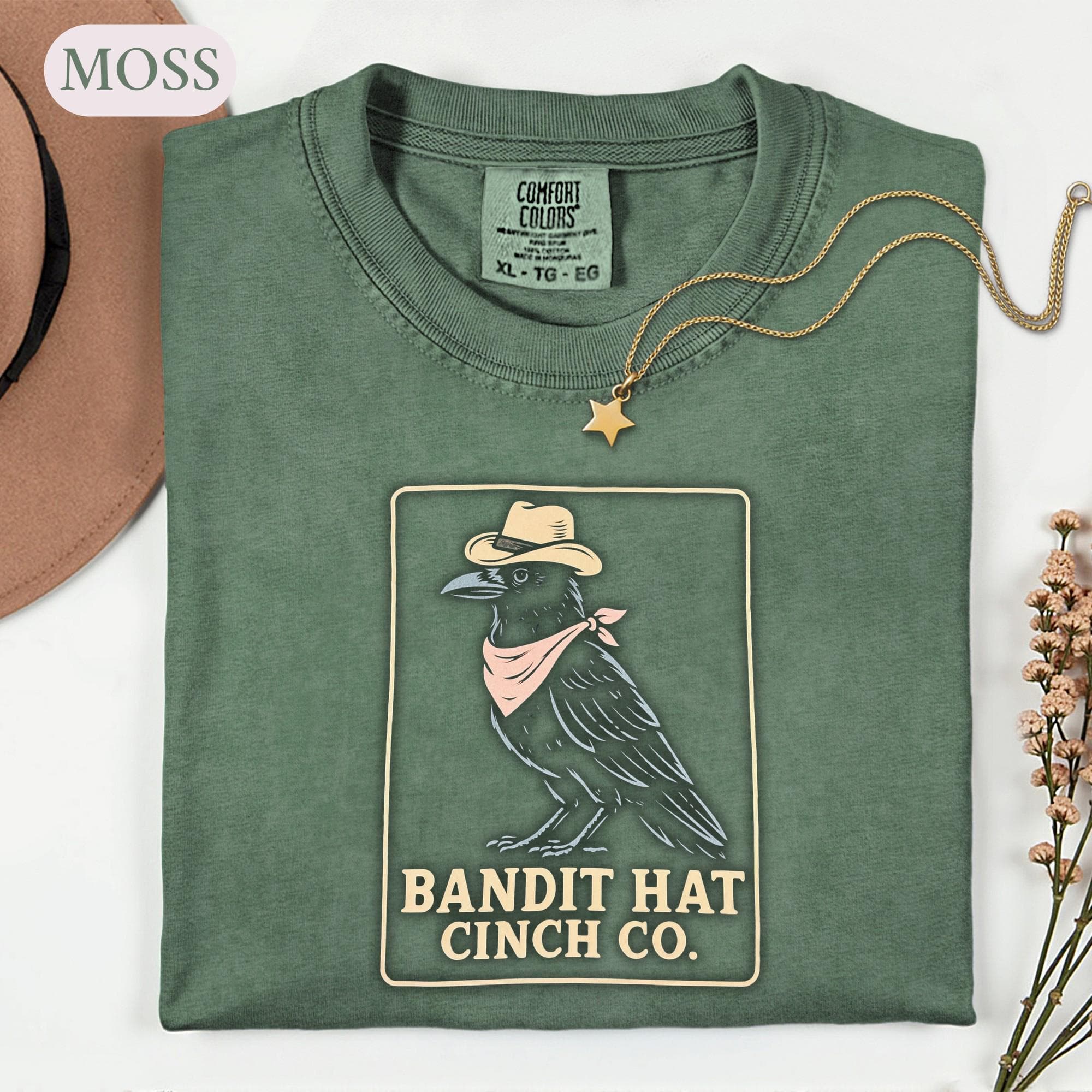 Western Crow Shirt, Cowboy Raven Vintage Tee, Country Bird Graphic Tshirt, Retro Western Wildlife Clothing, Bird Lover Gift