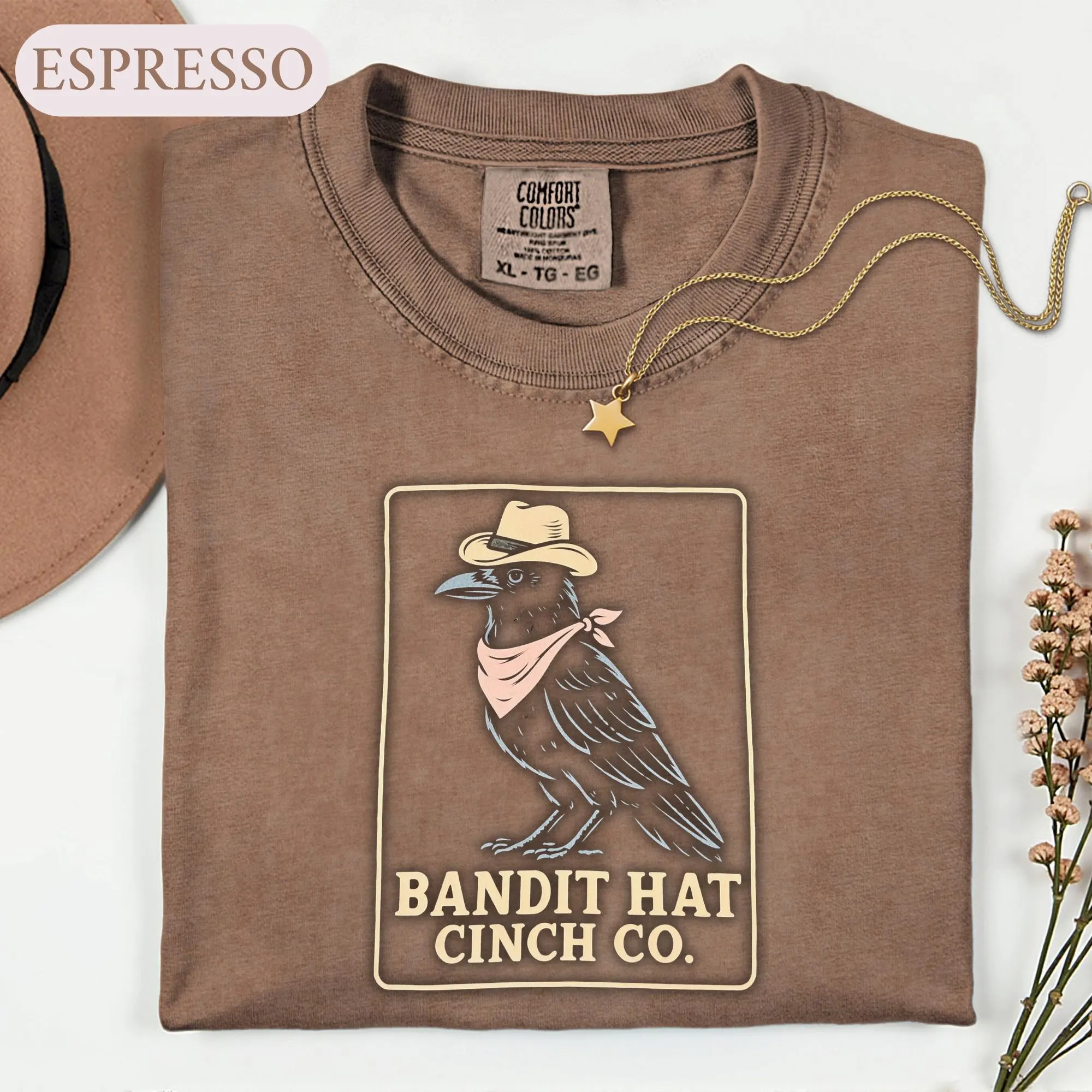 Western Crow Shirt, Cowboy Raven Vintage Tee, Country Bird Graphic Tshirt, Retro Western Wildlife Clothing, Bird Lover Gift