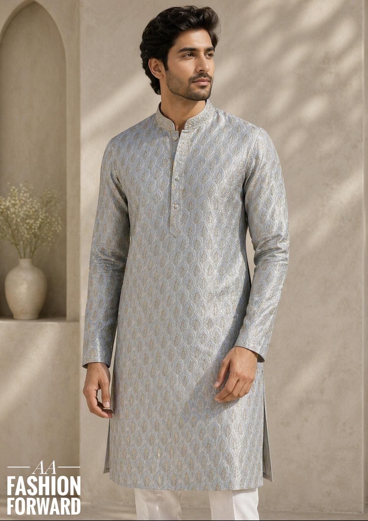 Men's Jacquard kurta pajama set| Festive Indian Ethnic Outfit| Wedding wear kurta