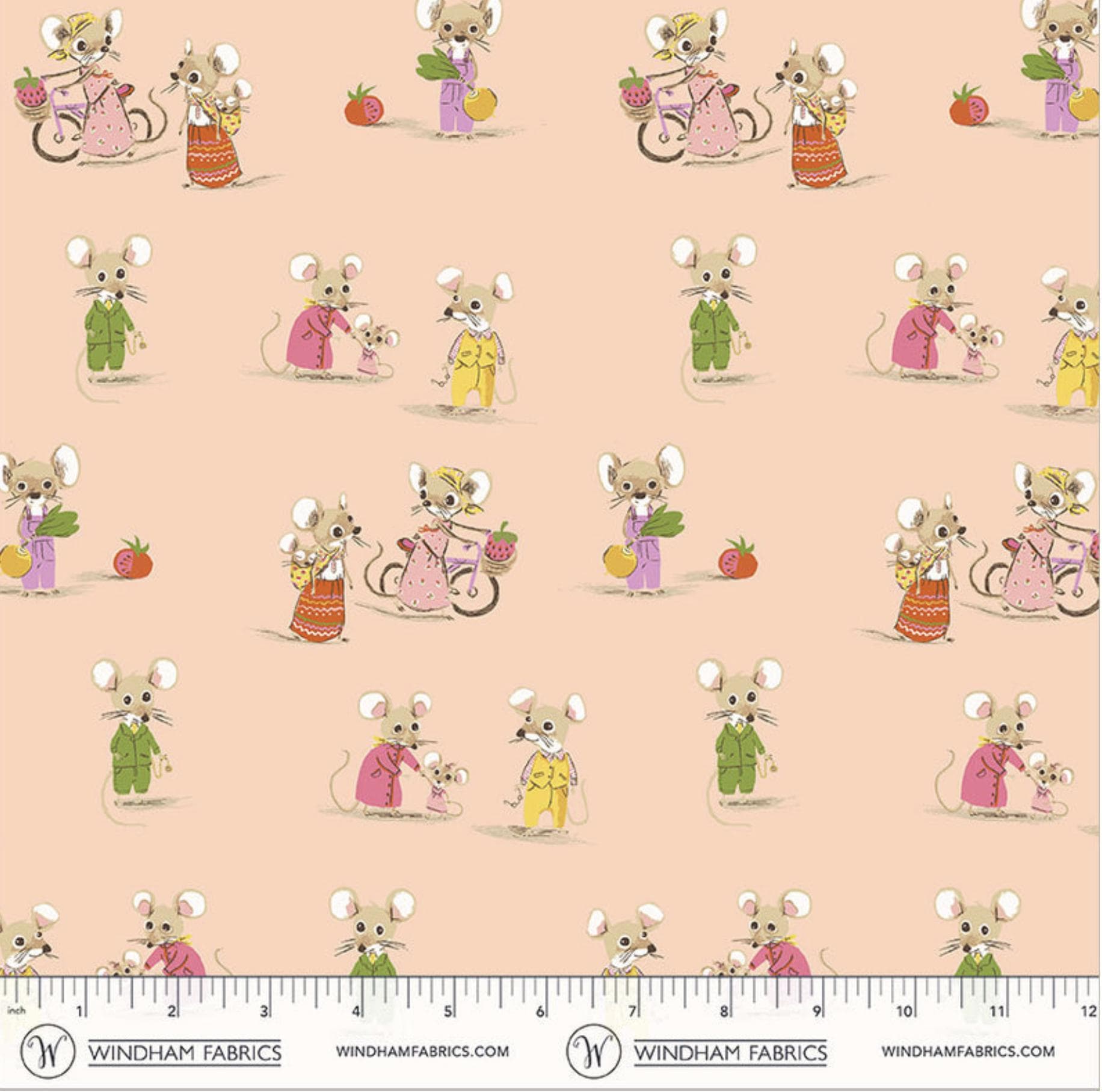 Windham HEATHER ROSS FAVORITES Country Mouse City Mouse Blush - image 3