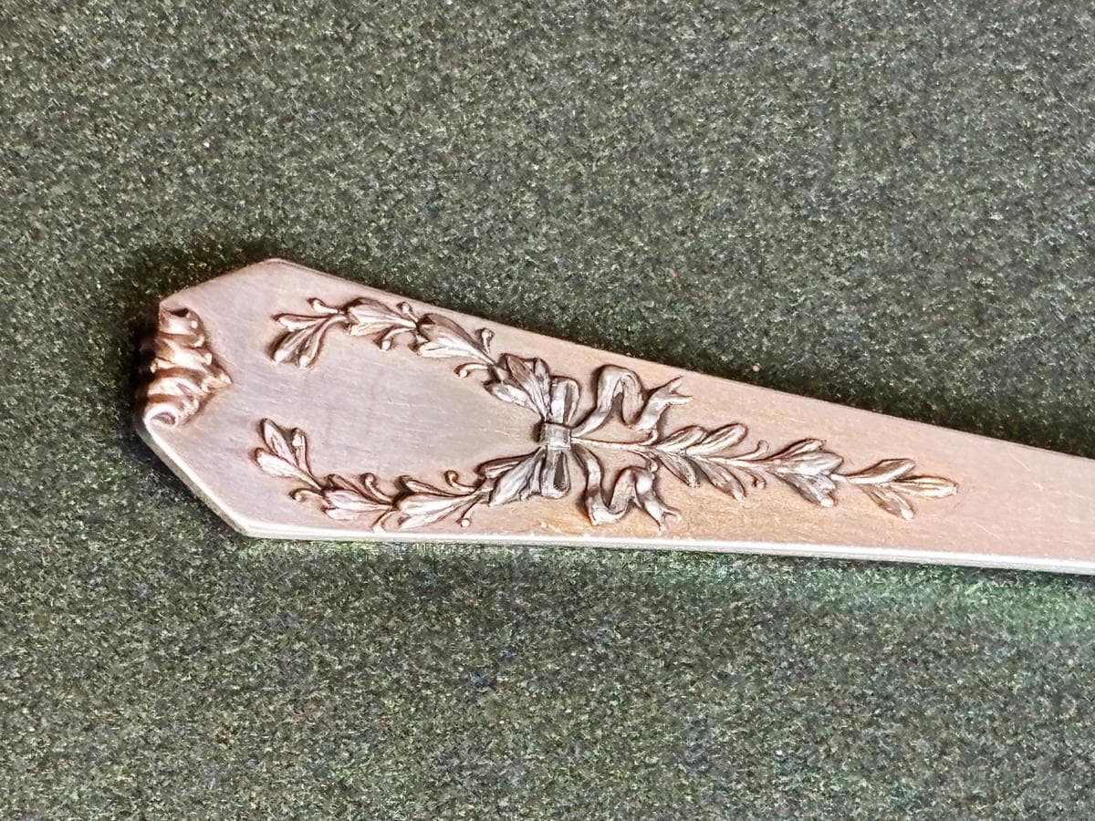 Pierced Sterling Silver Madam Jumel Olive Spoon