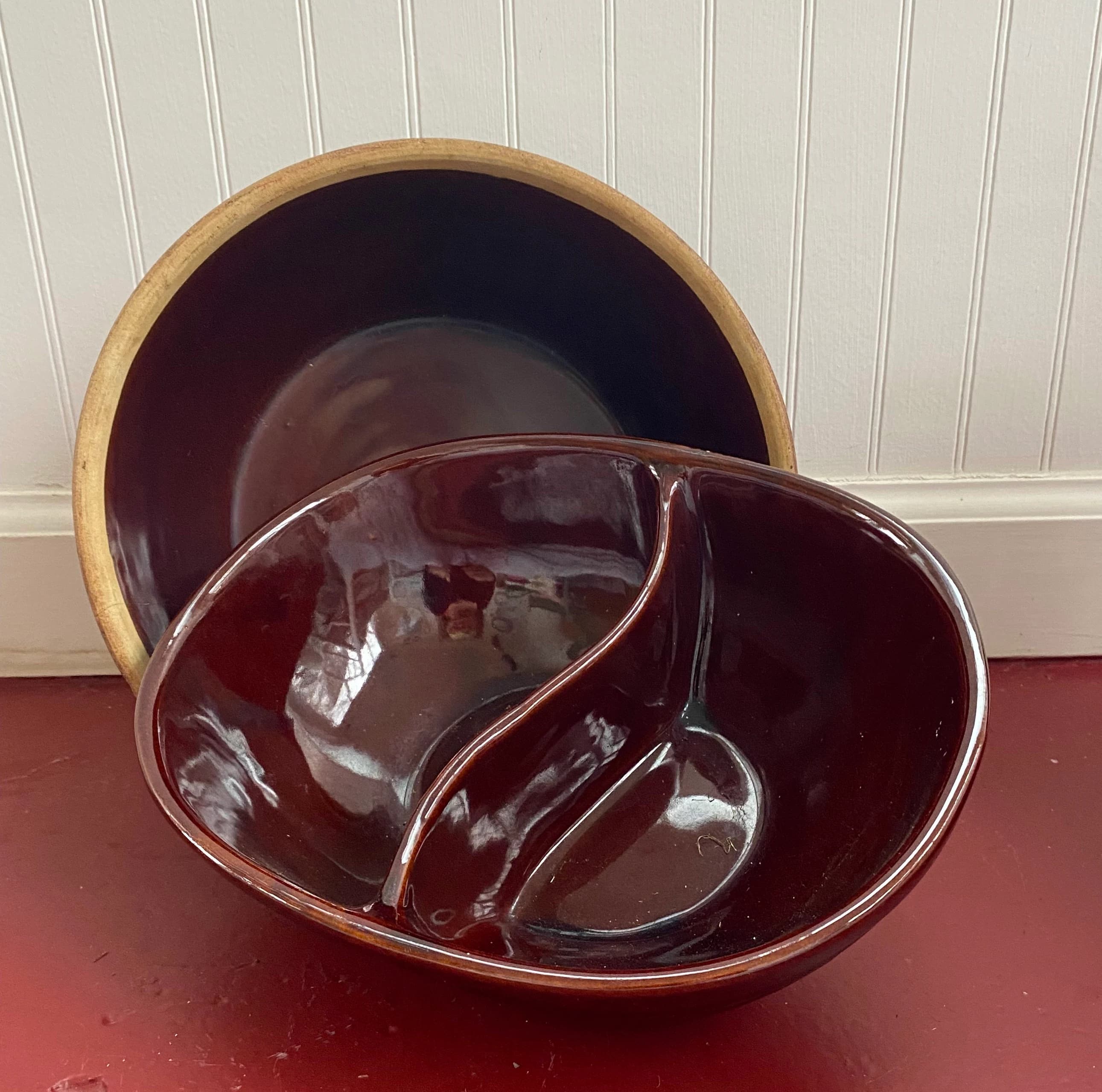 Vintage Vegetable Bowls. Collectible Ceramic MCM Dishes. Rich Brown Mar-Crest Kitchen Serving Pieces. Dinnerware. Pottery. Holiday Gift.