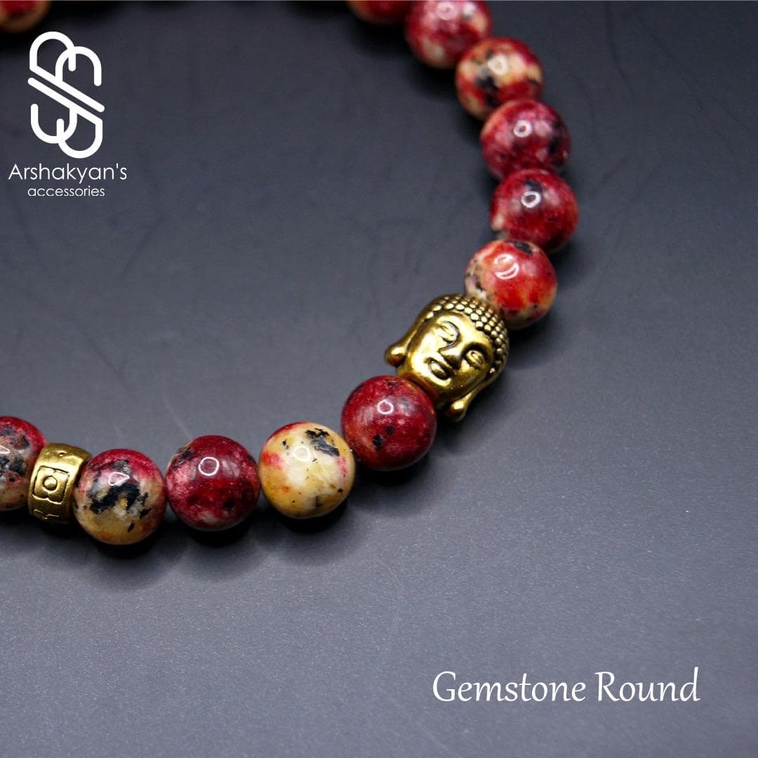 Unakite Handmade Bracelet - beaded natural stone, Gift for women - image 3