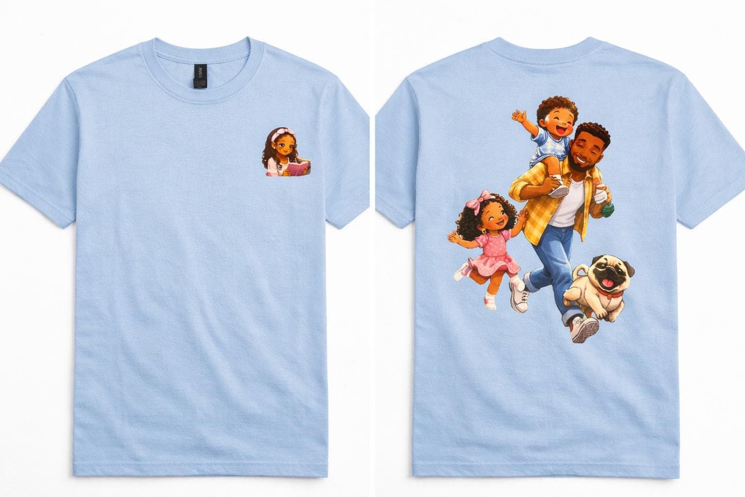 Tshirts. Families from around the world. African American Collection. Diversity and Inclusion. - image 4