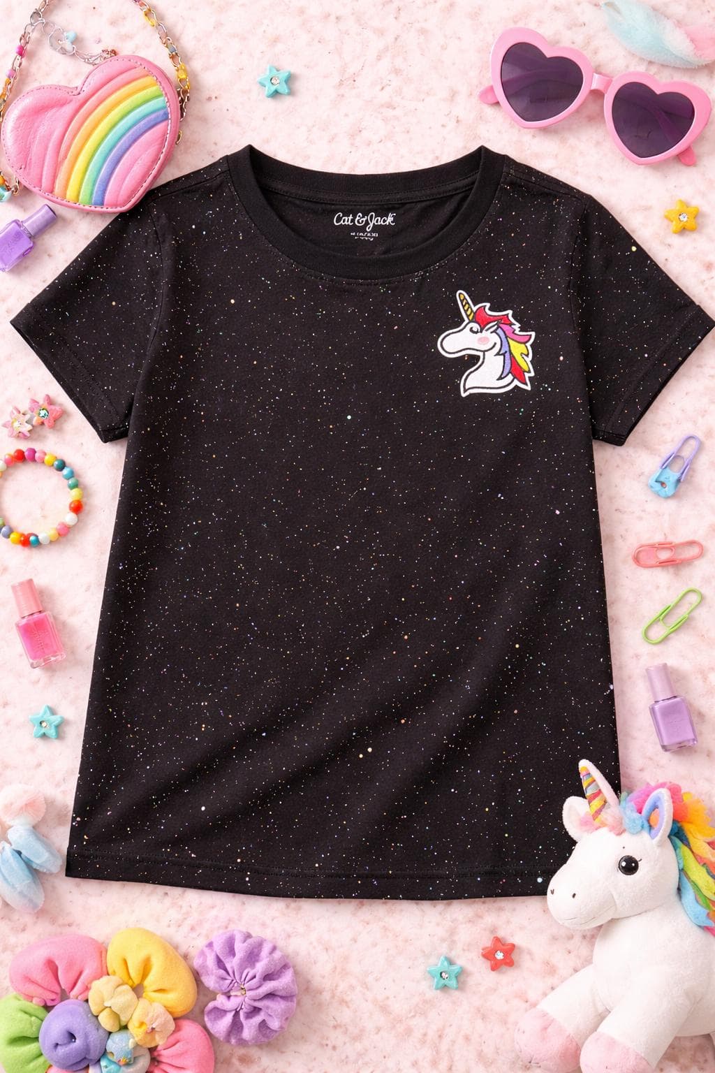 Cat Jack 6/6X unicorn/glitter shirt