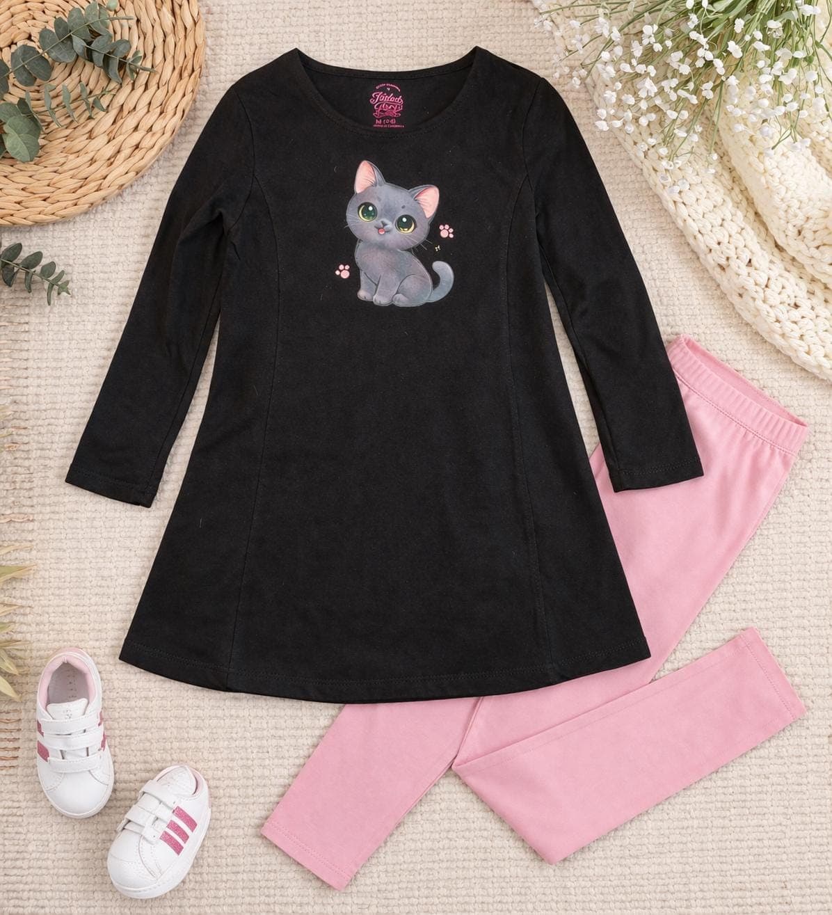 Faded Glory 7-8Y Black Dress - image 4