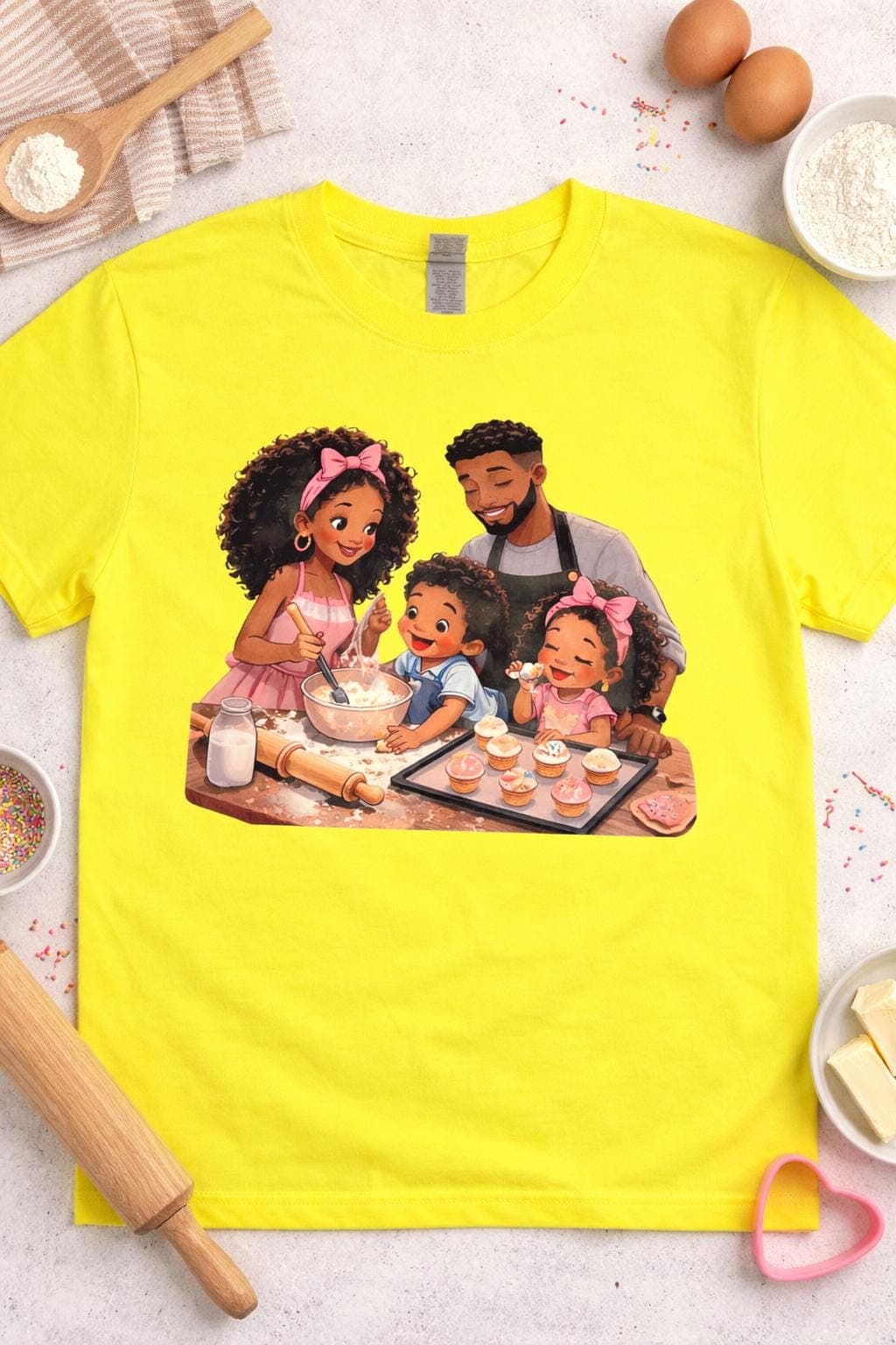 Tshirts. Families from around the world. African American Collection. Diversity and Inclusion.