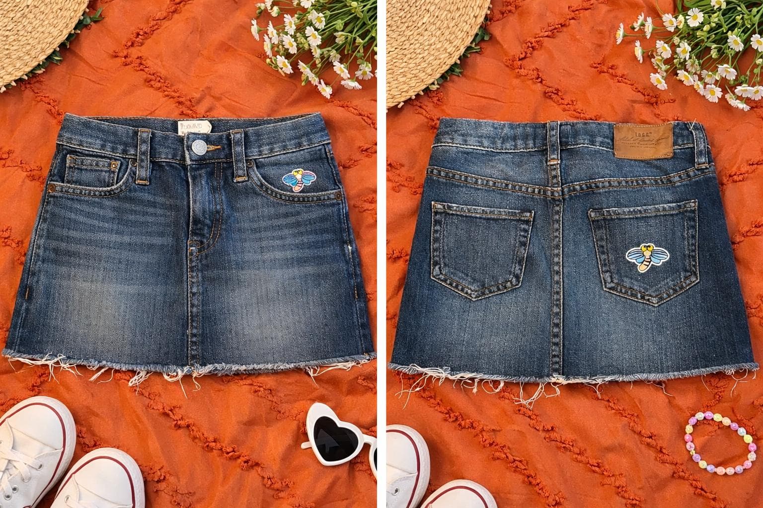 Denim Mini Skirt 5-6Y - image 3