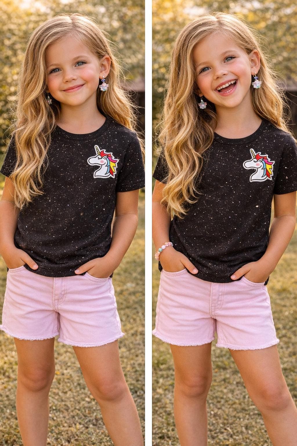 Cat Jack 6/6X unicorn/glitter shirt - image 3