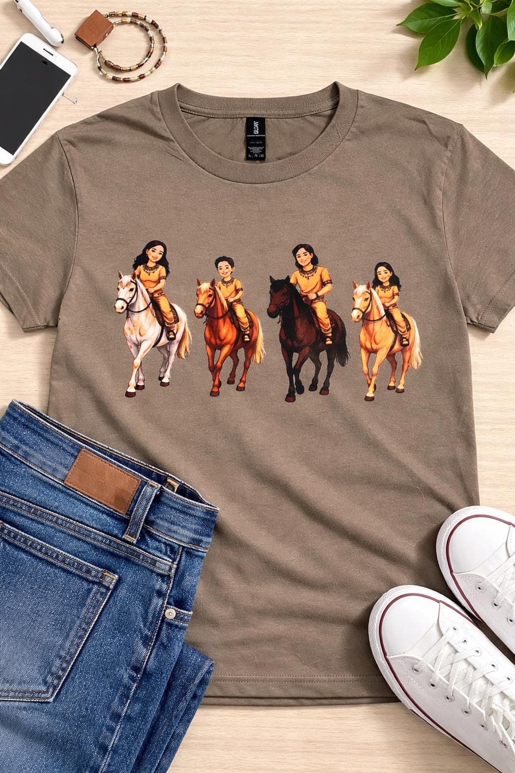 Native Inspired Graphic Tee | Cartoon Boy Cultural Shirt - image 3