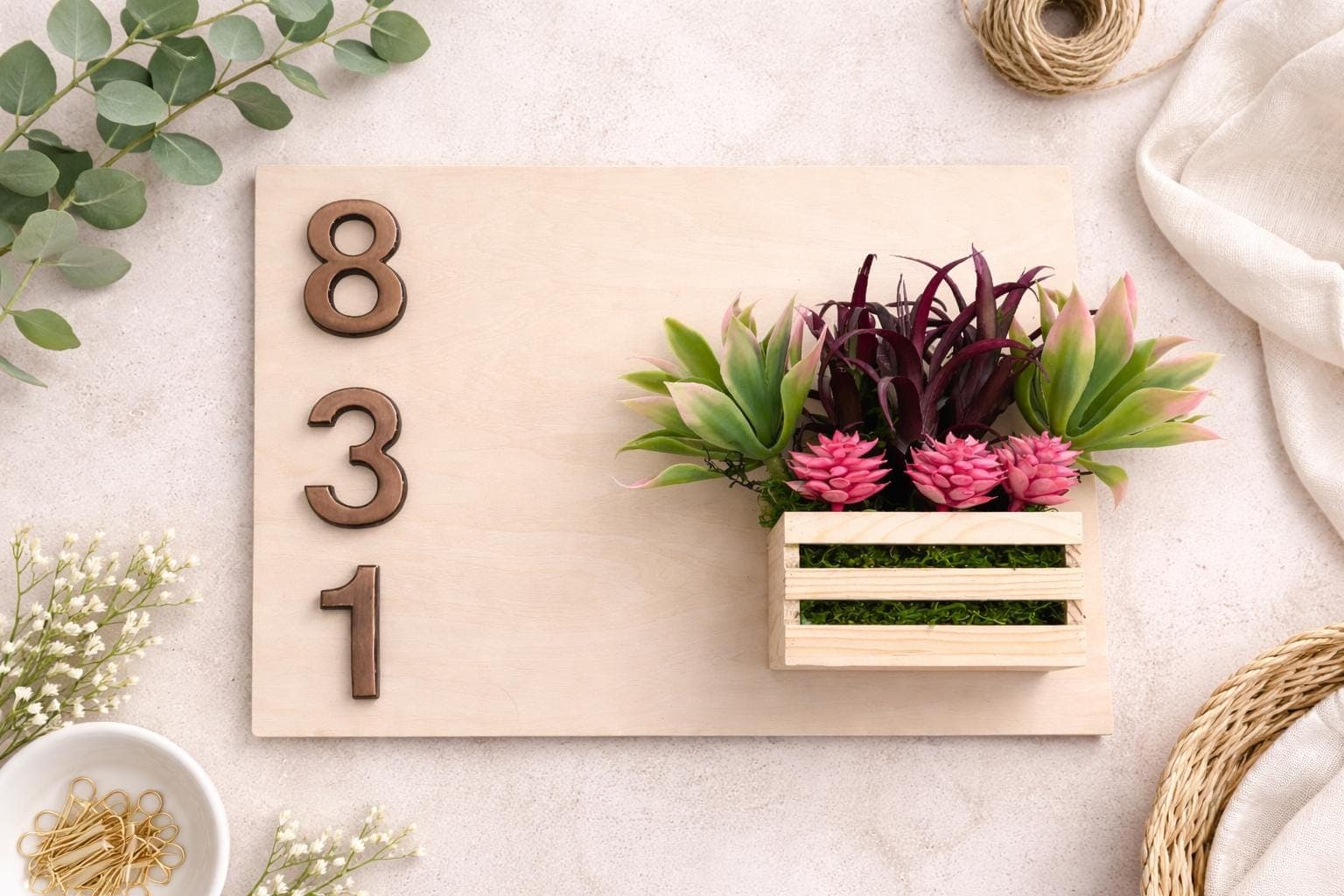 Custom Made Address Planter