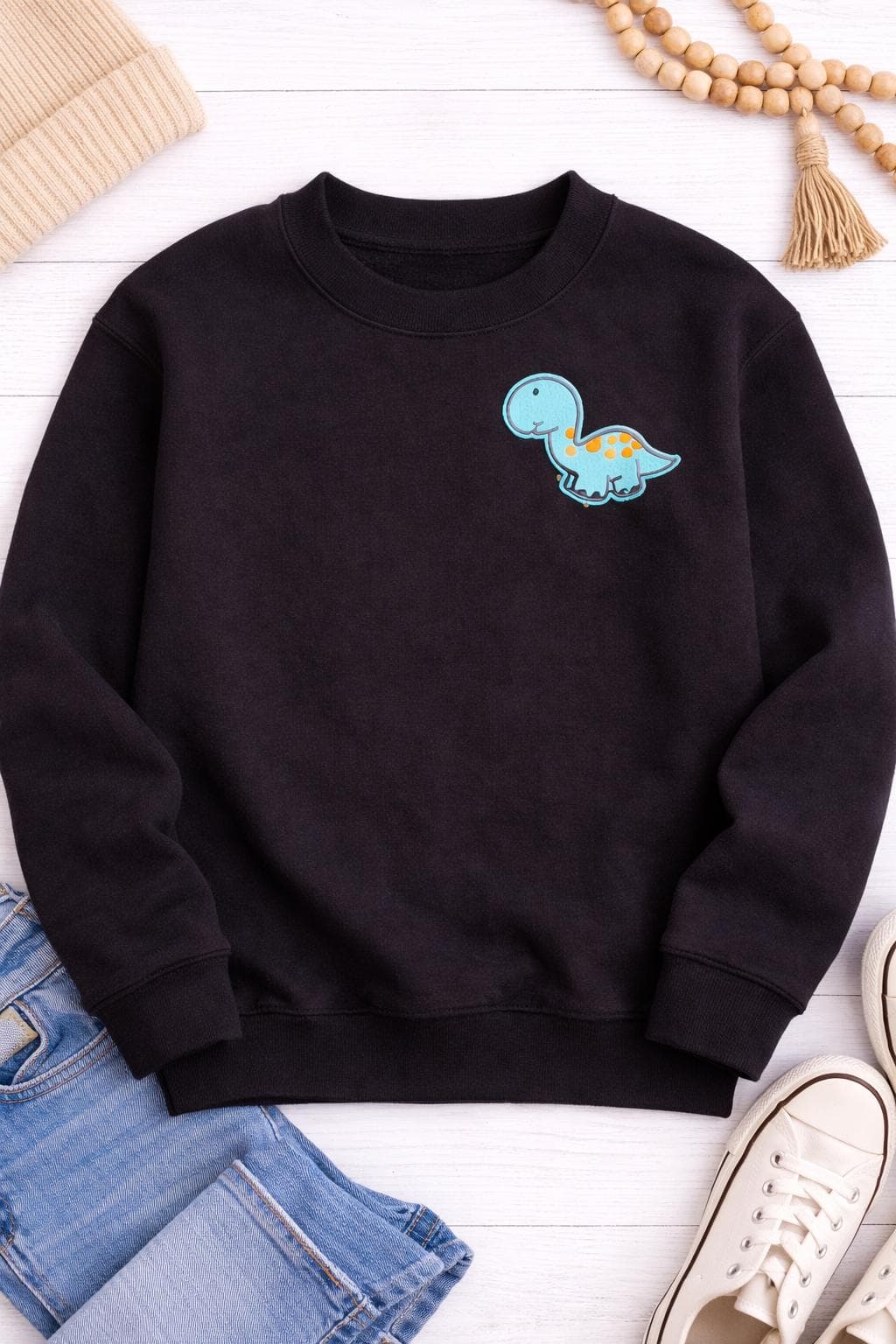 Boys Athletic 6-7Y black sweatshirt - image 3