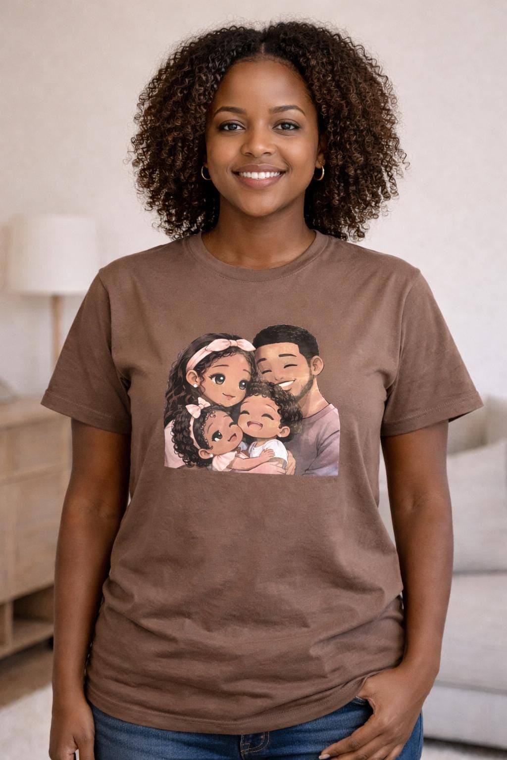 Tshirts. Families from around the world. African American Collection. Diversity and Inclusion. - image 3