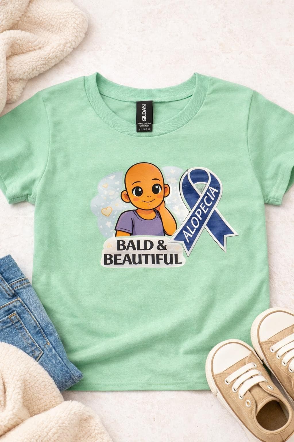 Alopecia Awareness Love T-Shirt: Support and Awareness Tee - image 4