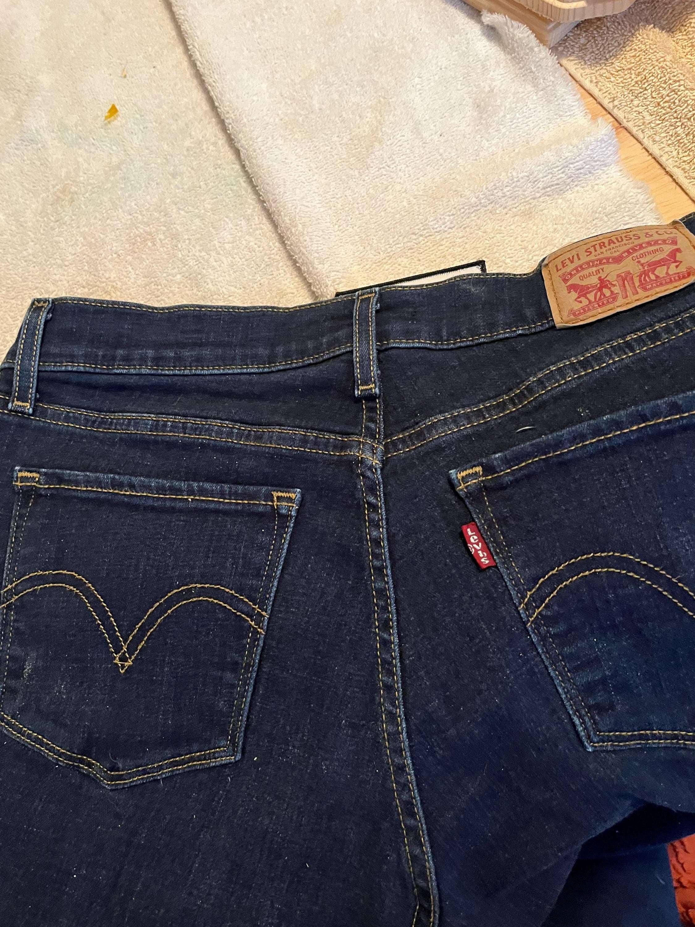 Women's Jeans Levi's Jeans Classic Straight size 6 with patches - image 5