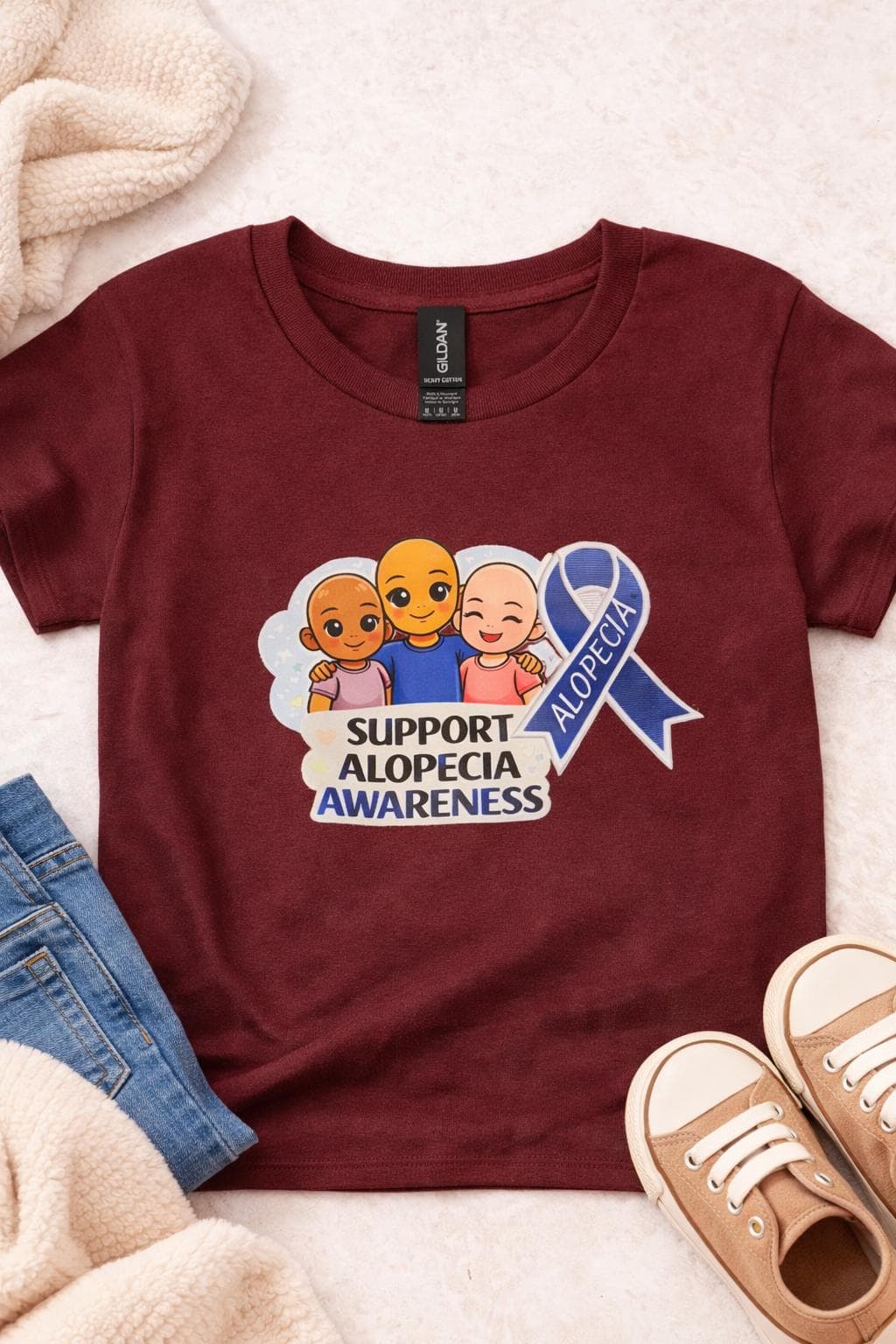 Alopecia Awareness Love T-Shirt: Support and Awareness Tee - image 3