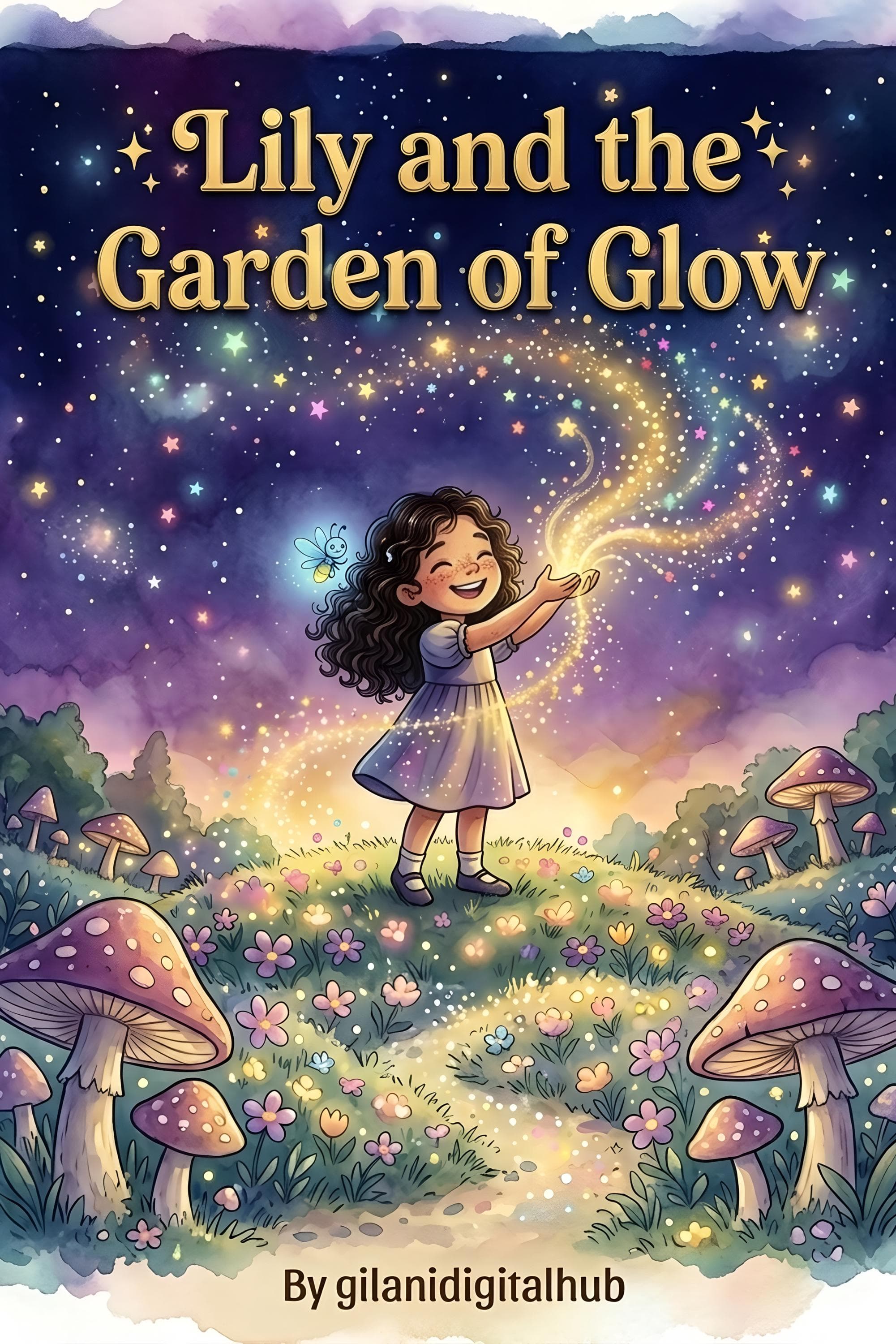 Lily and the Garden of Glow Children's Book, Illustrated Bedtime Story (Digital Download)