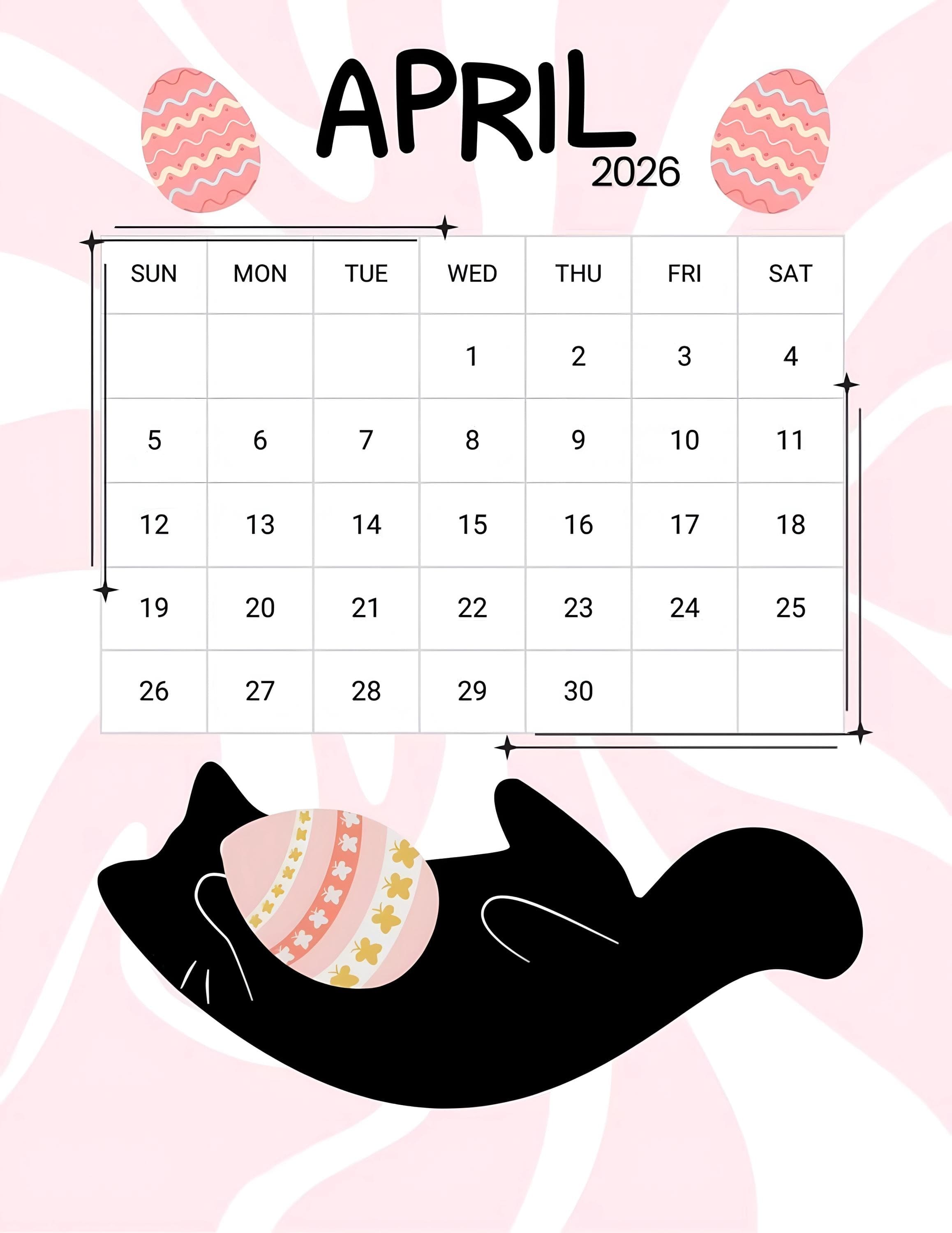 2026 Black Cat Calendar | Whimsical Illustrations, Monthly Planner (12-Month) - image 5