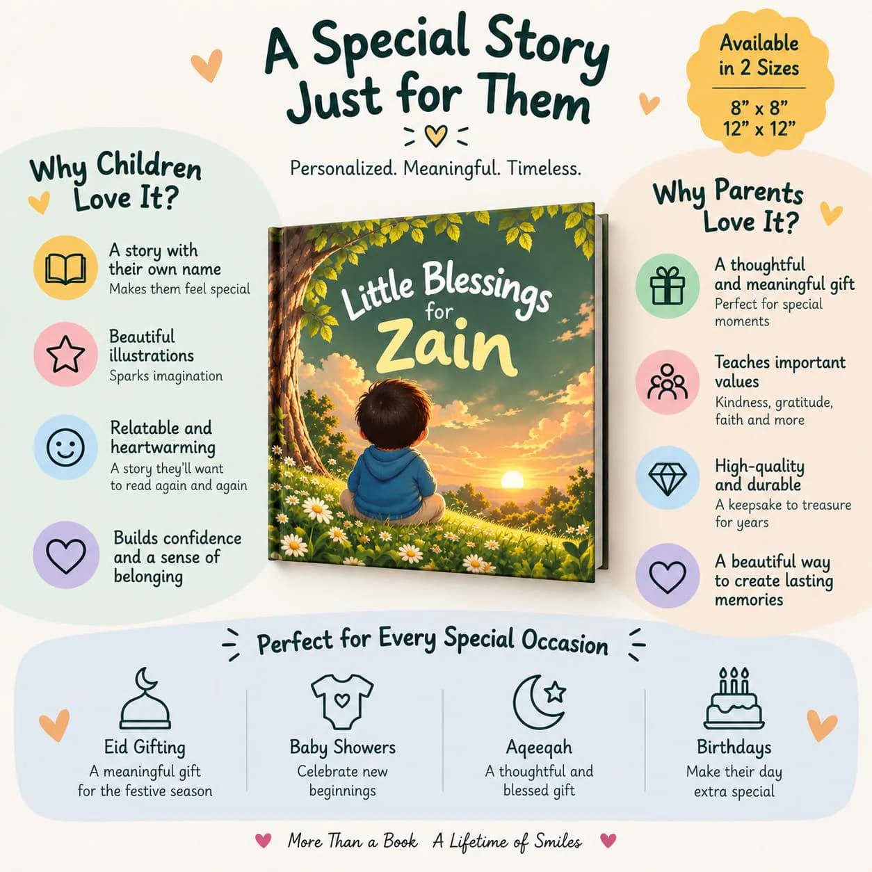 Personalized Islamic Children's Book | Islamic storybook  | Custom Name Bedtime Gift | keepsake - image 4