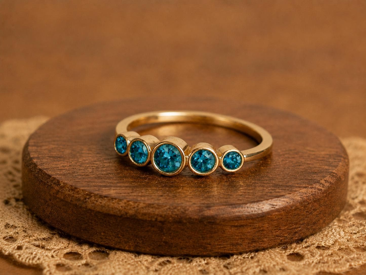 Teal Sapphire Ring 925 Sterling Silver, Minimalist Stacking Ring, Dainty Blue Gemstone Ring, Handmade Promise Ring for Women - image 4