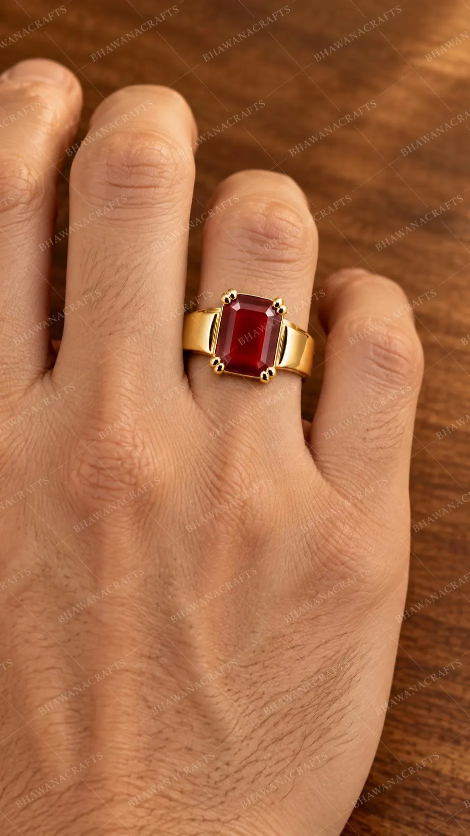 Yemeni Red Aqeeq Hakik Ring, 925 Sterling Silver Ring, Natural Red Agate Gemstone, Men/Women Statement Ring, Islamic Gift, Handmade Jewelry - image 4