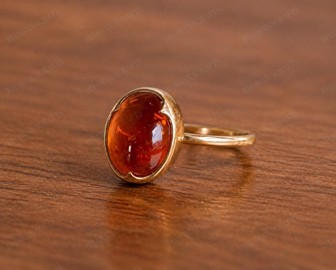 Amber Ring 925 Sterling Silver Handmade Honey Amber Statement Ring Vintage Style Jewelry Gift for Her - image 4