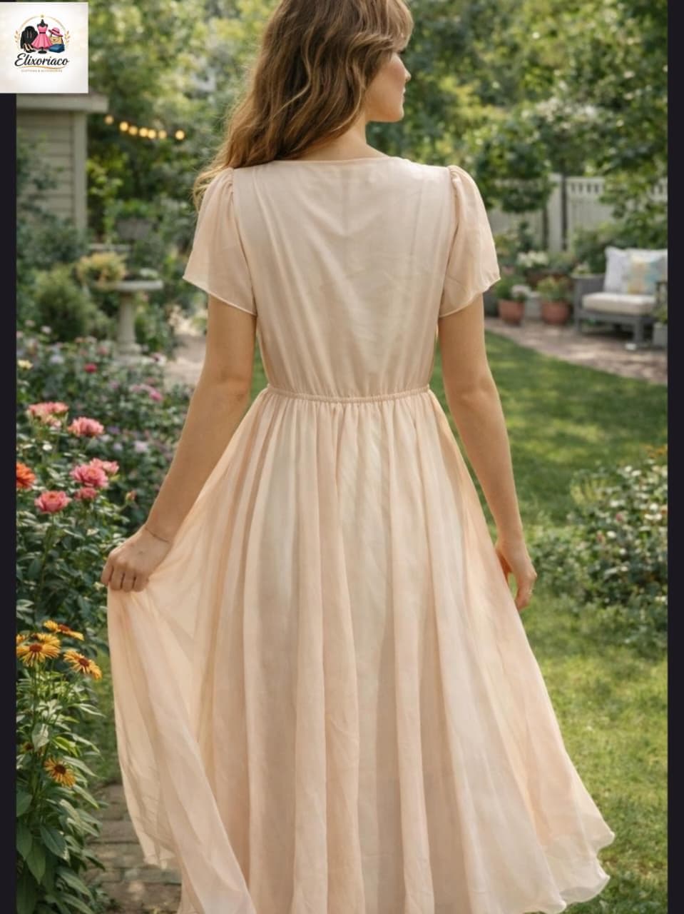 Elegant Women's Floral Maxi Dress | Romantic, Ethereal, Dreamy Dress - image 4