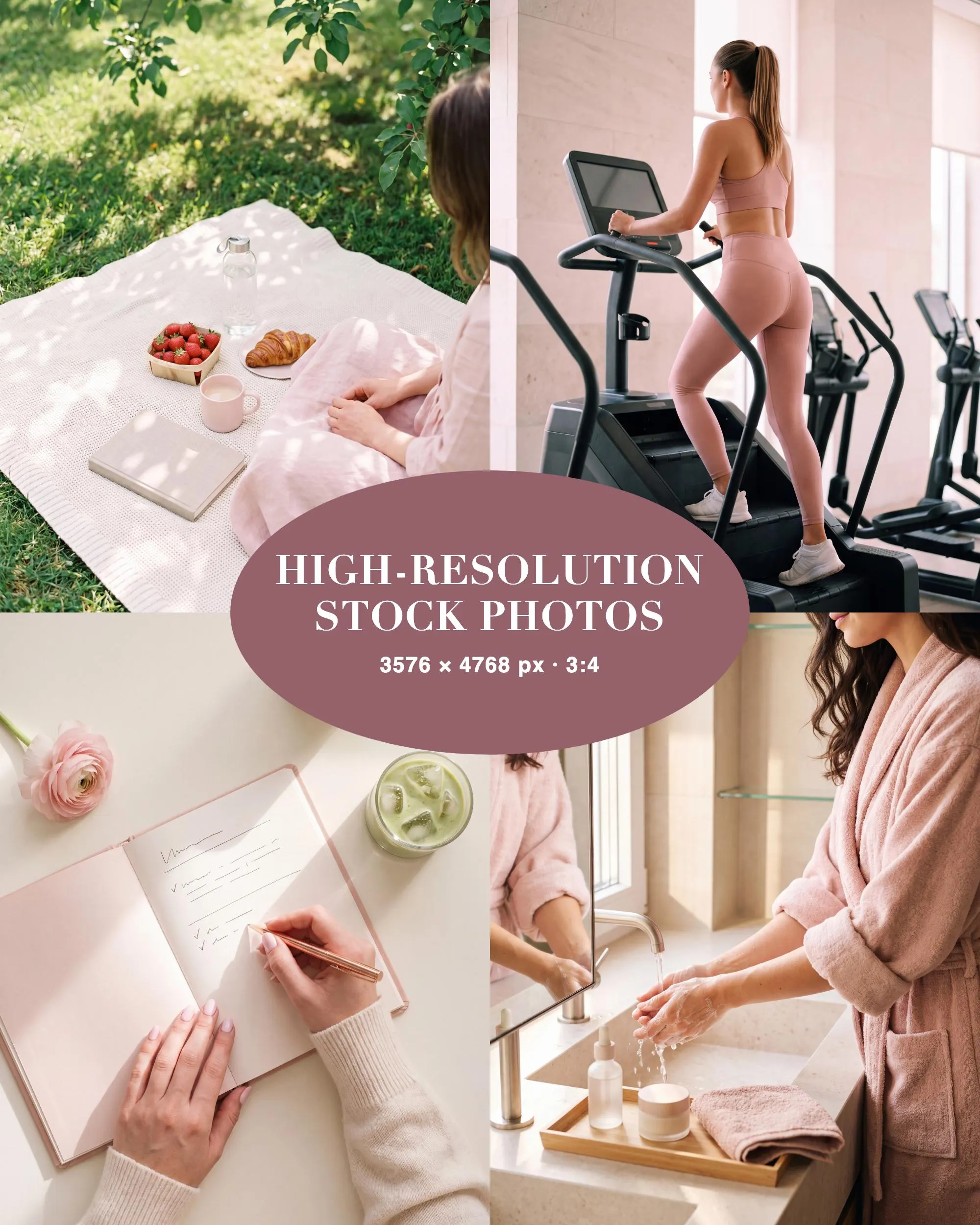 That Girl Aesthetic Stock Photos, 90+ Pink Faceless Lifestyle Content, It Girl Wellness Instagram Photos, Personal Brand, Commercial PLR MRR - image 4