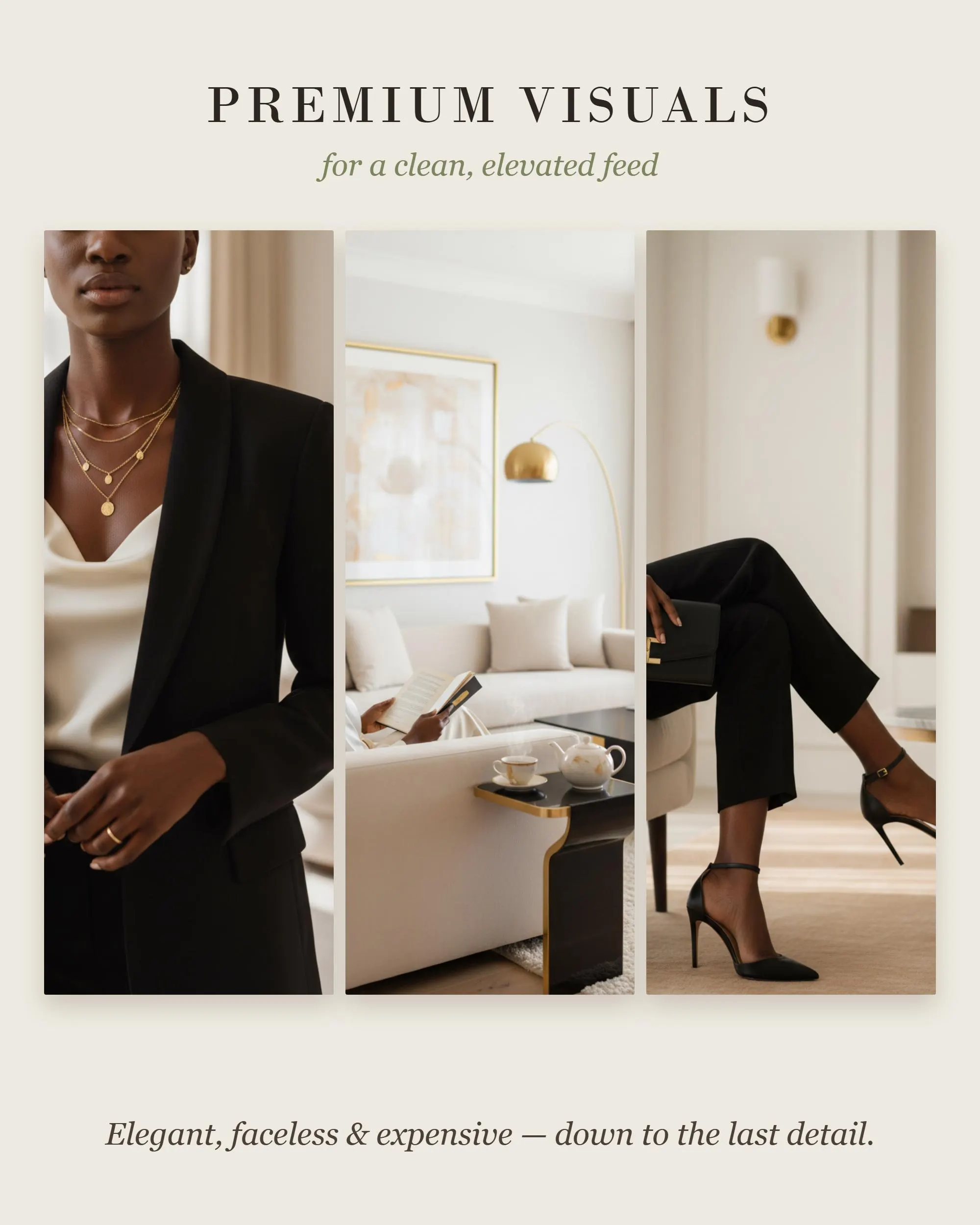 Melanin Business Stock Photos MRR PLR, 110 Black Woman Boss Babe Faceless Images, Entrepreneur Instagram Photo Bundle for Digital Marketing - image 4