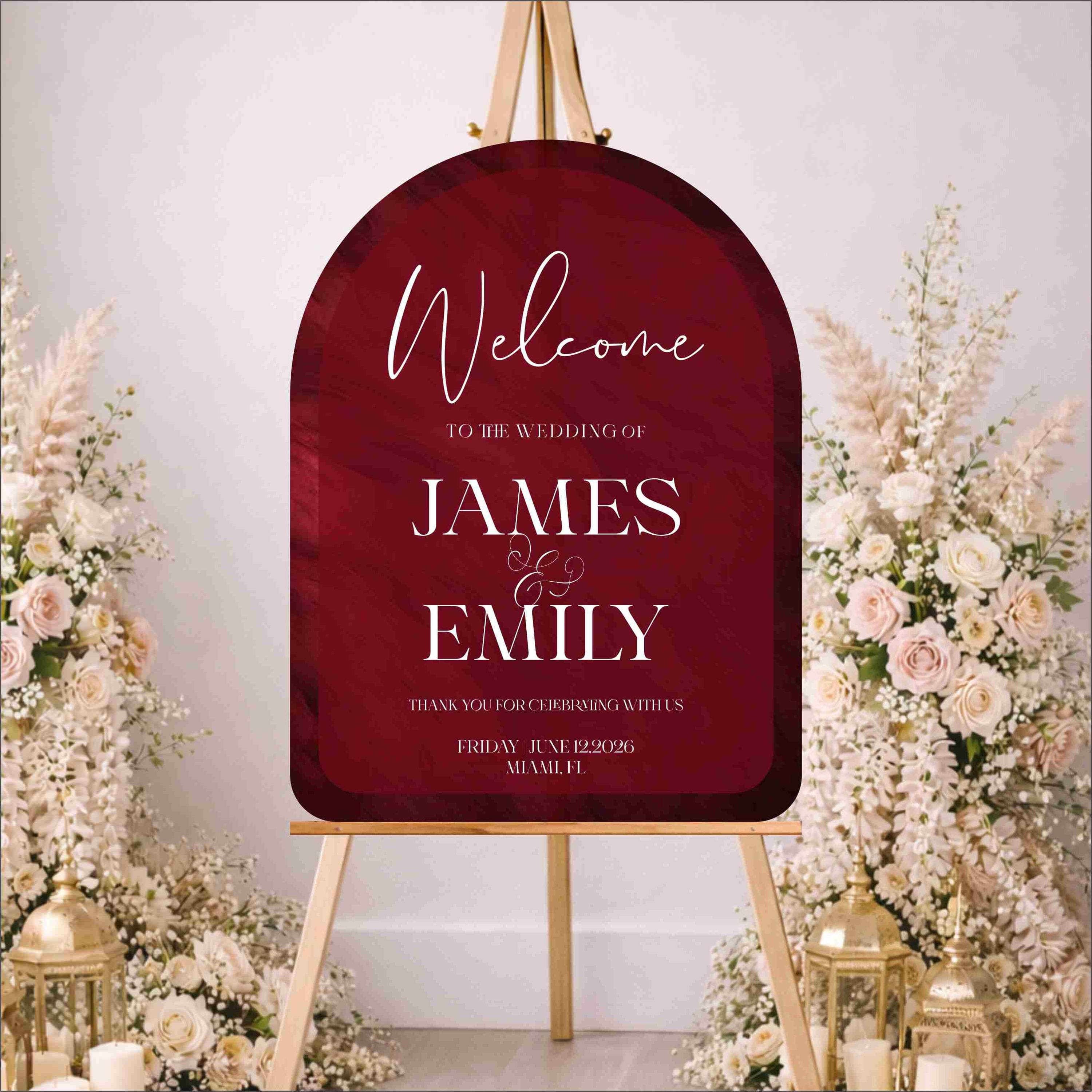 Printed Acrylic Wedding Welcome Sign | Custom Event Signage - image 5