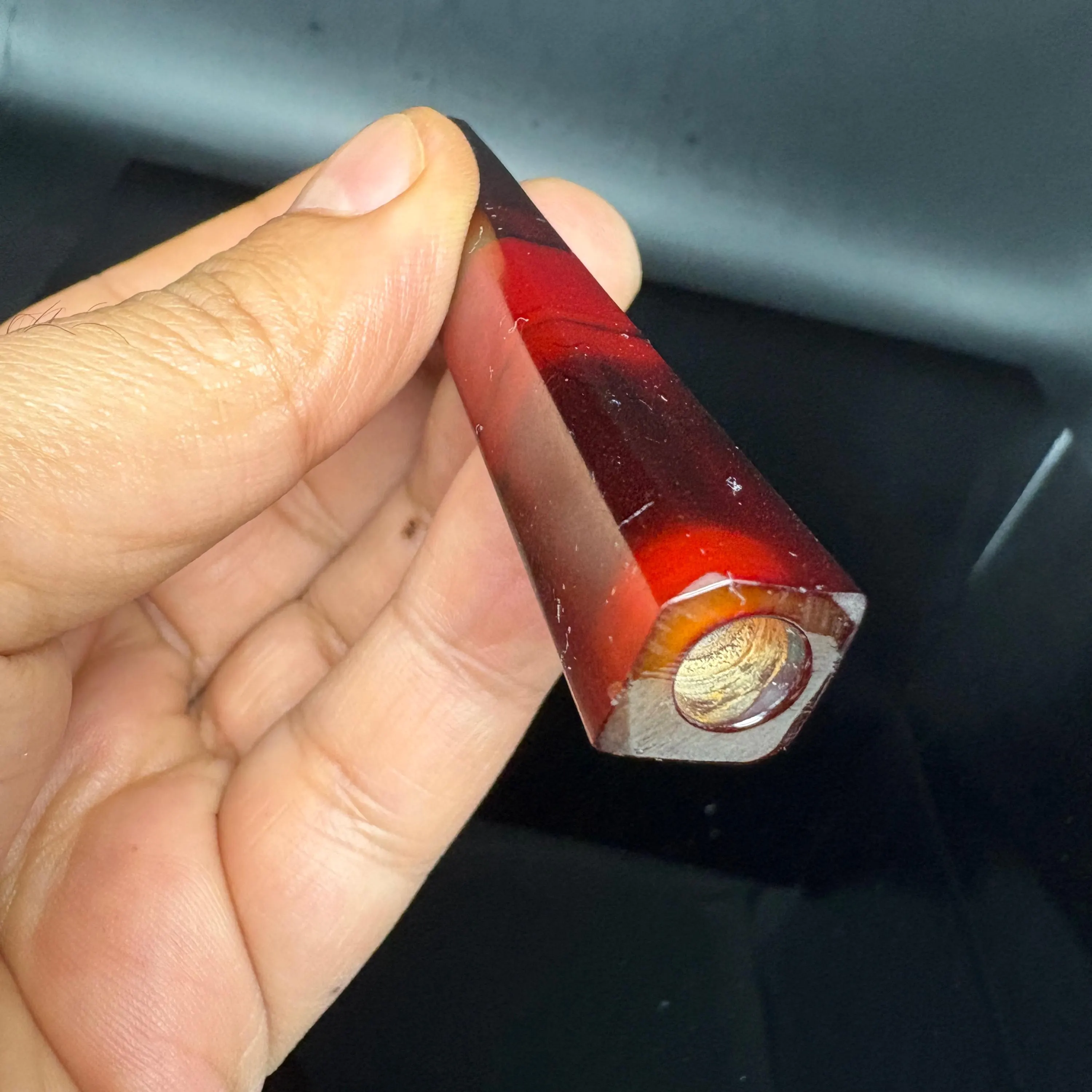 Cherry Amber Bakelite Cigarette Holder – Old Faturan - image 3