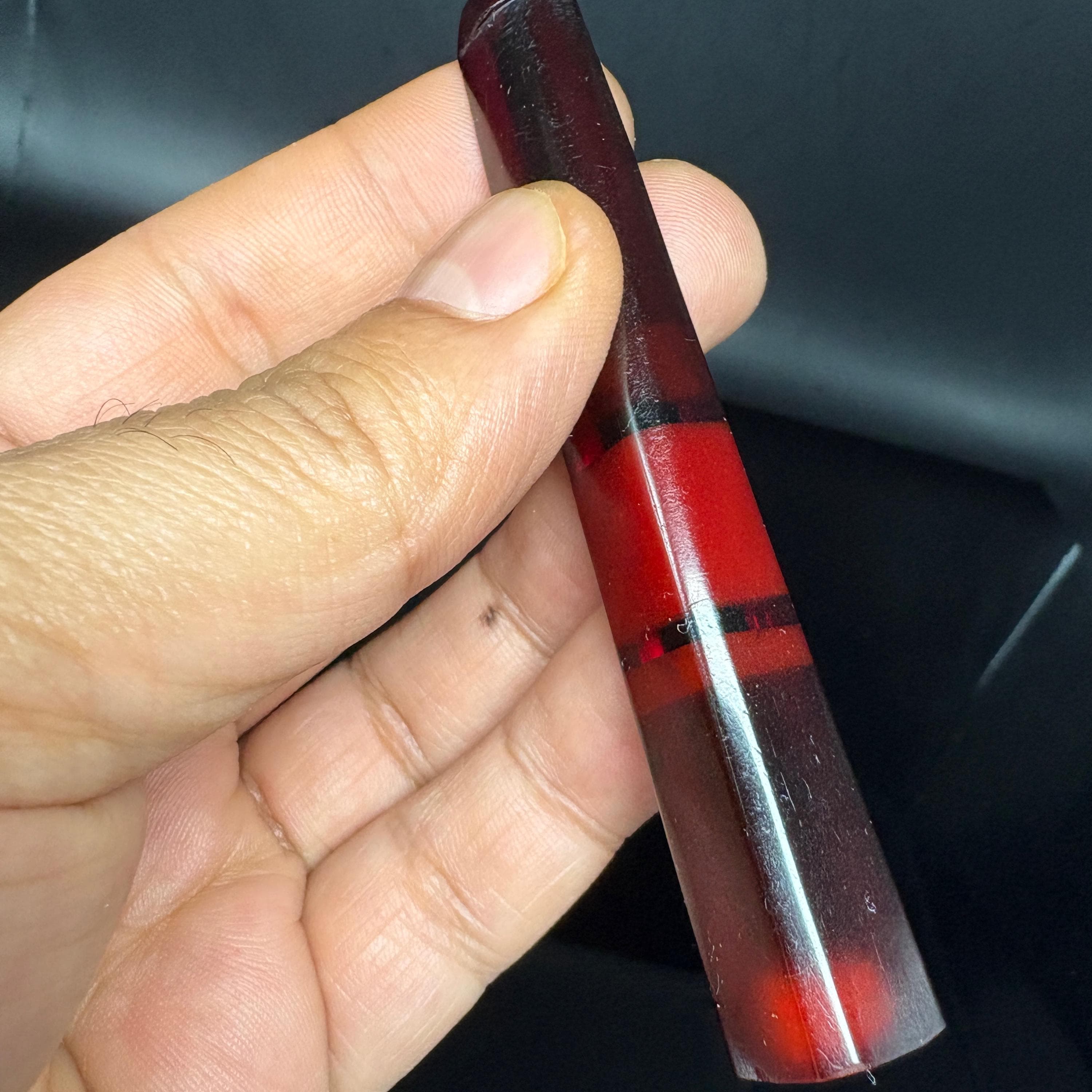 Cherry Amber Bakelite Cigarette Holder – Old Faturan - image 5