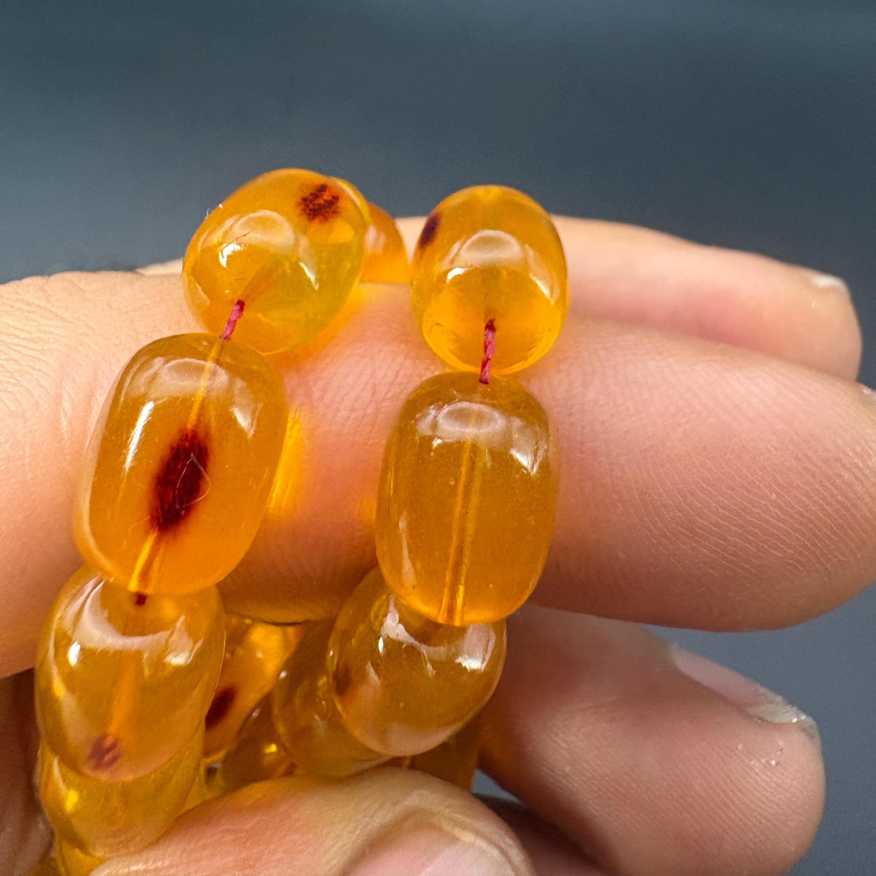 New Formula Faturan Prayer Beads – Transparent Honey Amber Tone – Will Turn Cherry Red - image 3