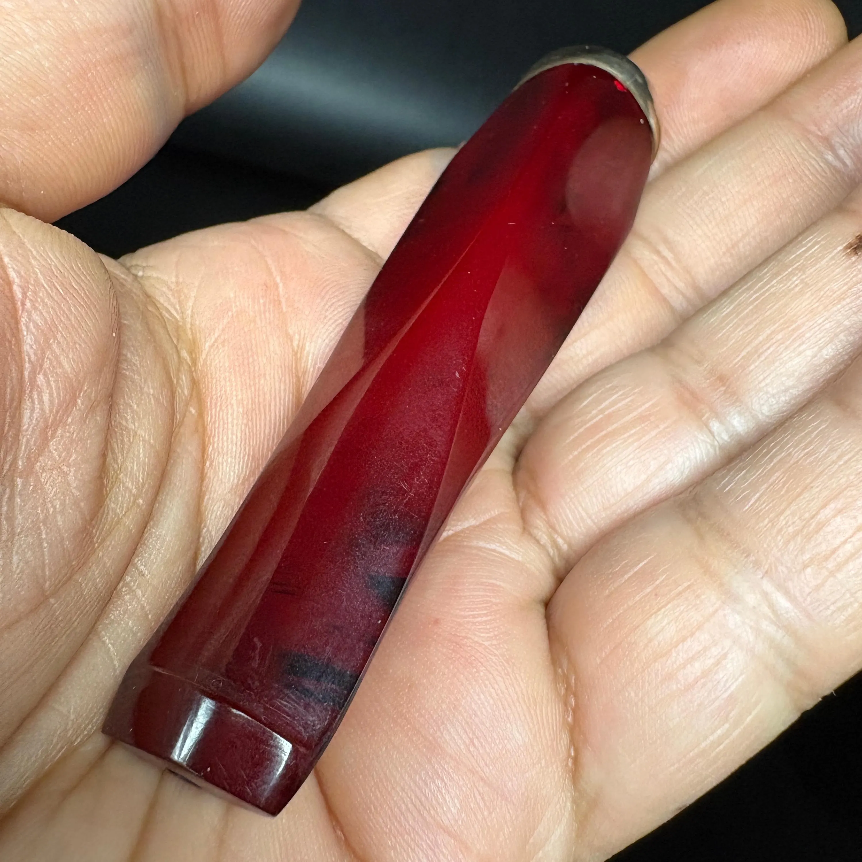 Old Faturan - Cherry Amber Bakelite Cigarette Holder - image 3