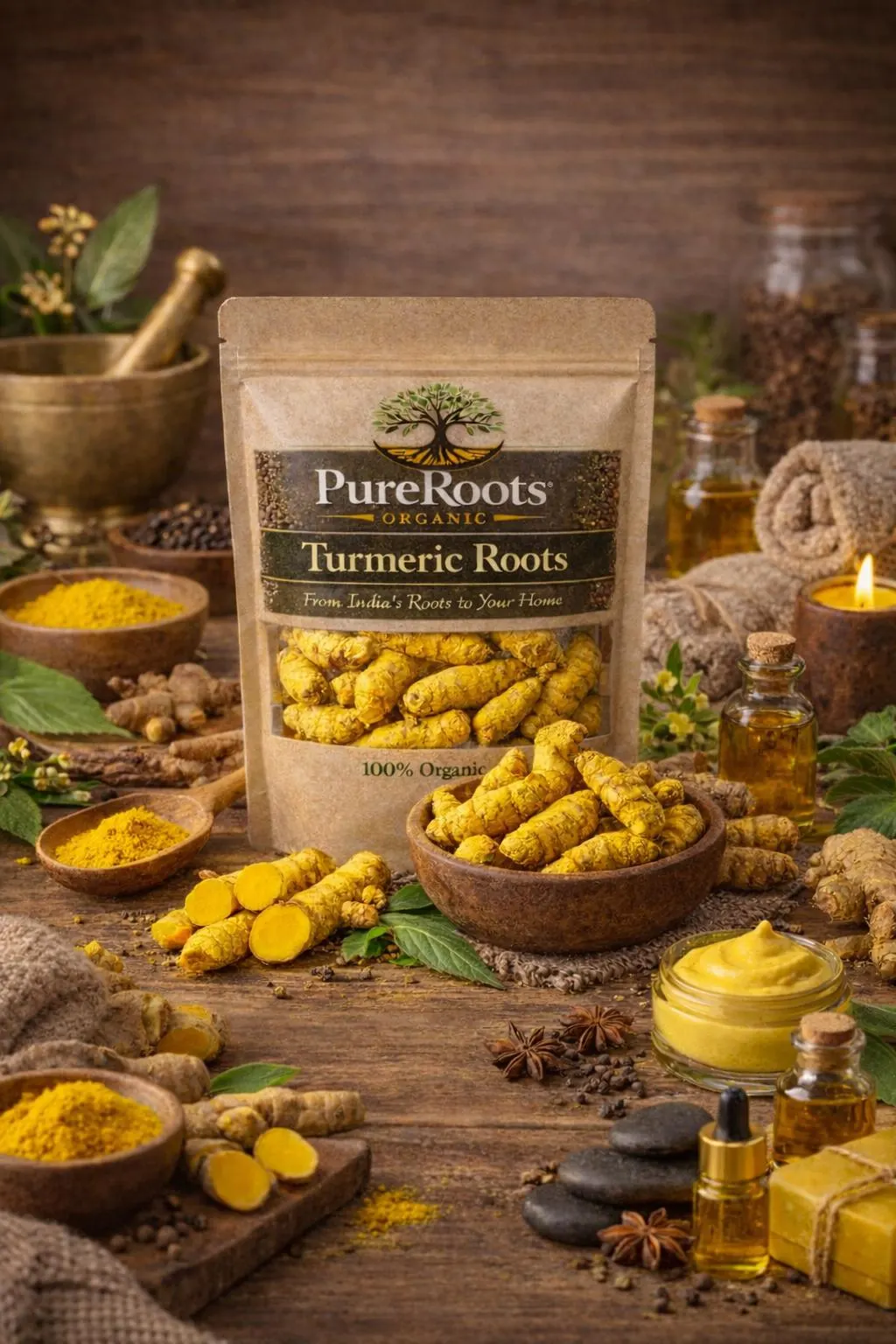 Organic Dried Turmeric Roots | Whole Curcuma Longa | Culinary Spice - image 4