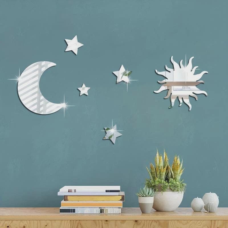 3D Acrylic Mirror Star Wall Stickers – Removable Nursery Decor - image 4