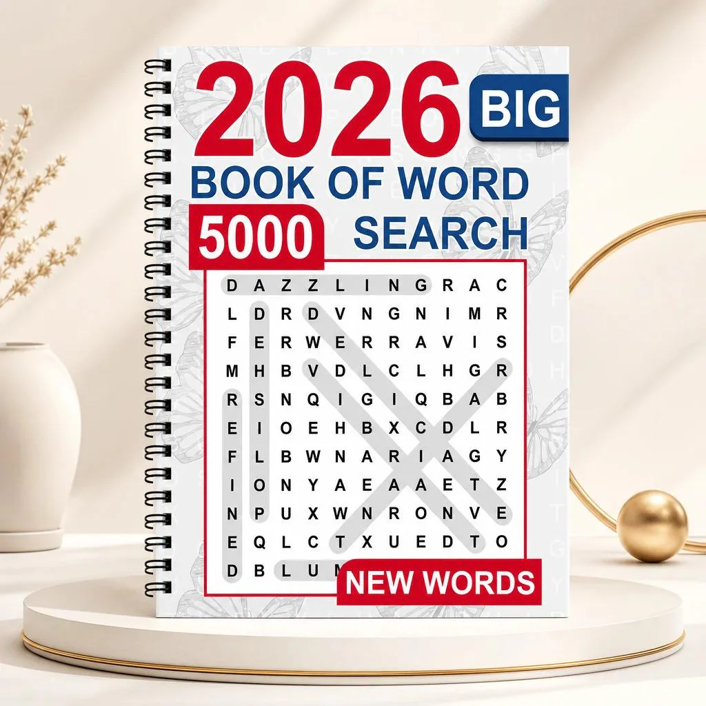 Jumbo Large Print Word Search Book for Seniors: 5000 Puzzles (2026 Edition)