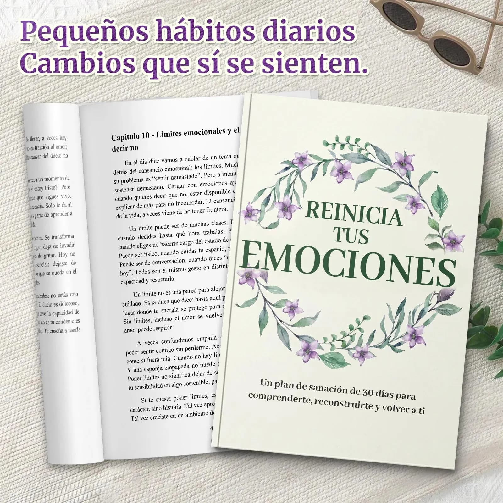 Spanish Edition Emotional Healing Book “Reinicia Tus Emociones” | 30-Day Recovery Plan to Understand Yourself - image 3