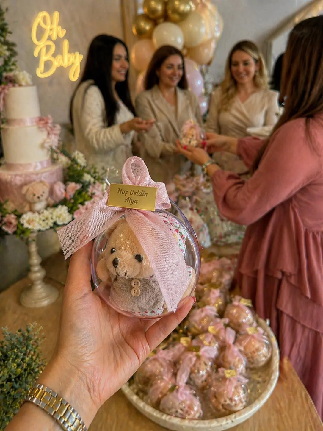 Teddy Bear Baby Shower Favors, Keepsake for Baby Girl - image 4