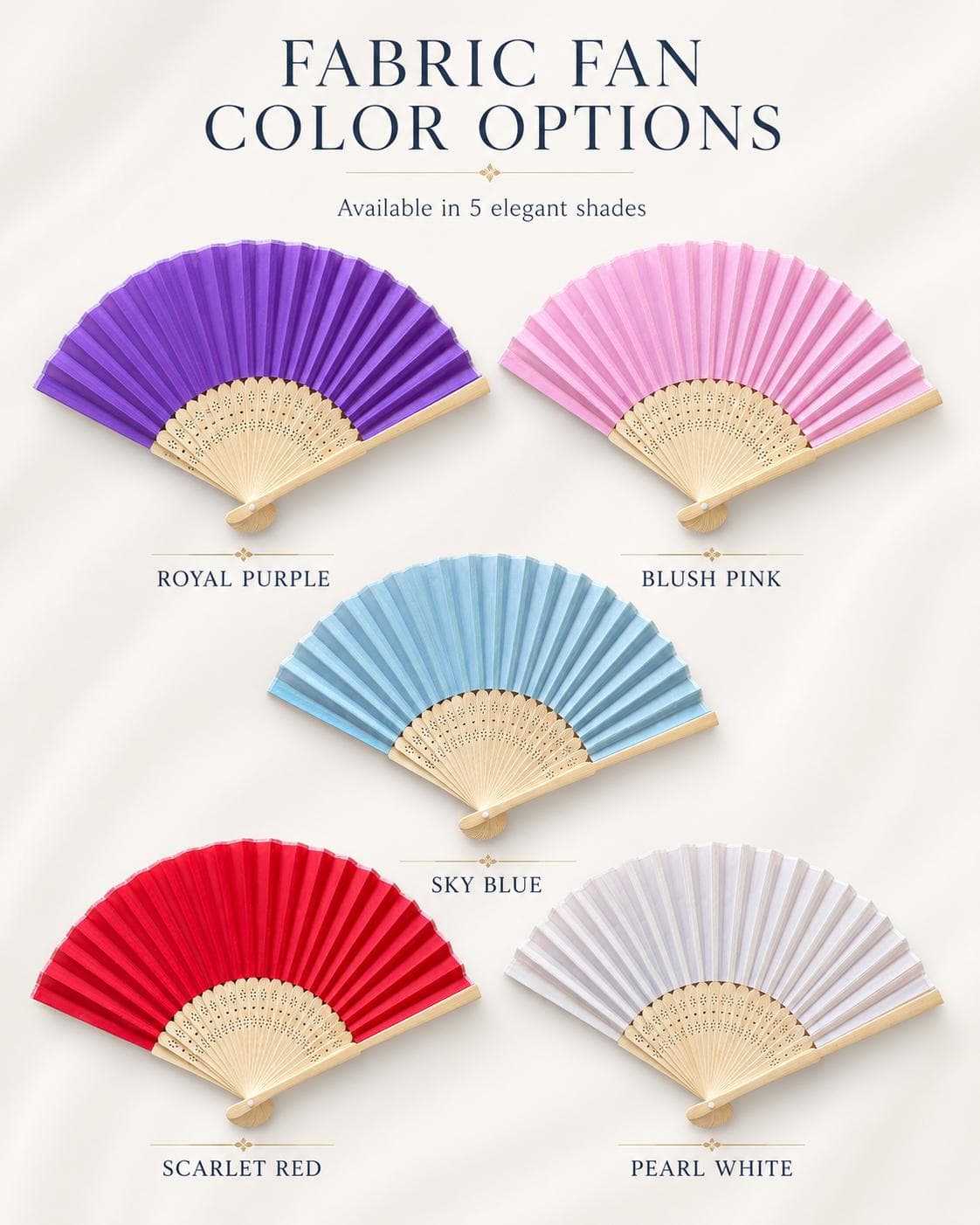 Personalized Spanish Hand Fan Wedding Favors, Bamboo Silk Fan, Henna Night Guest Gift - image 3