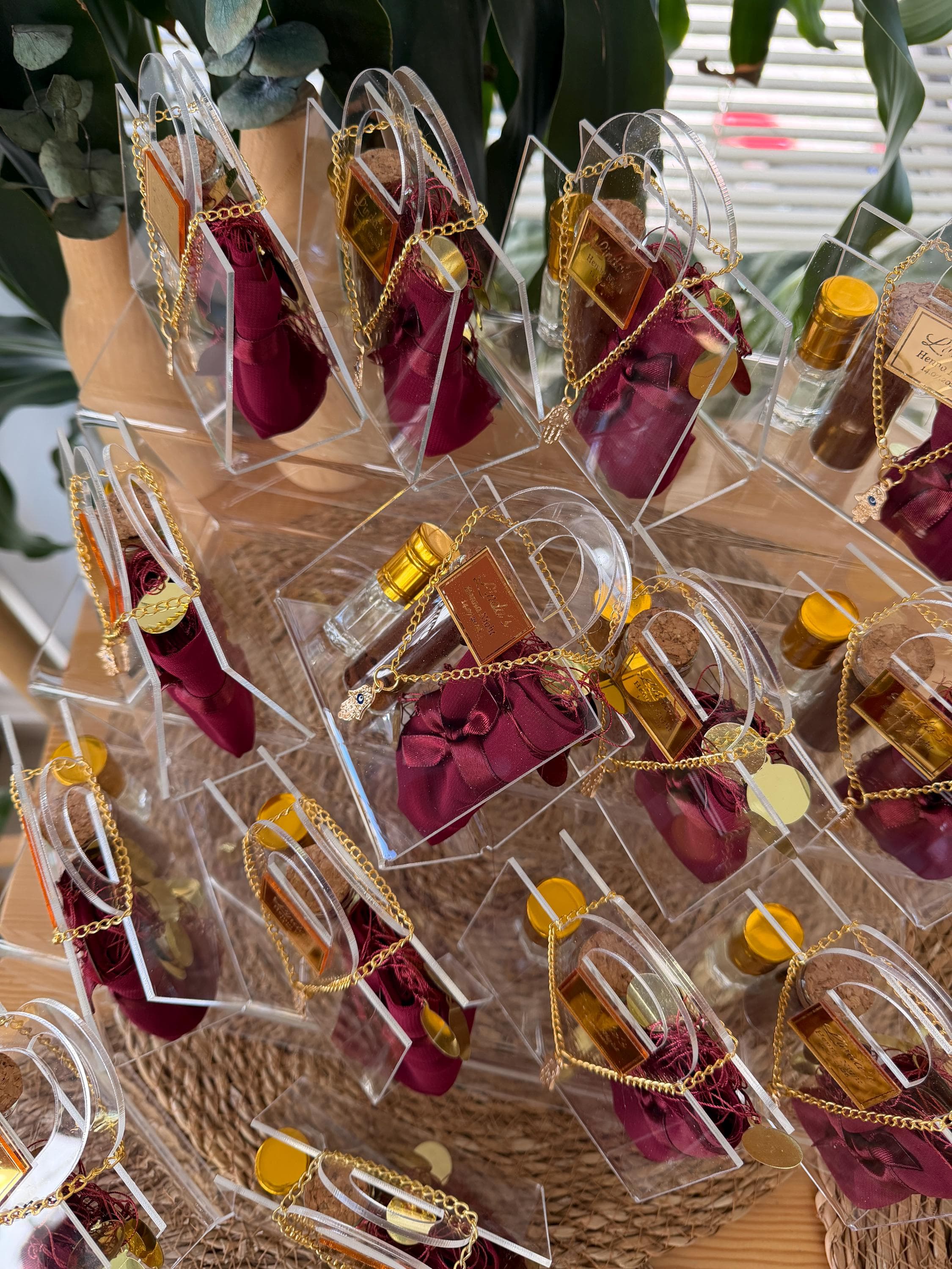 Henna Night Favors, Mehndi Party Gifts, Custom Henna Tube, Clear Plexi Bag - image 5