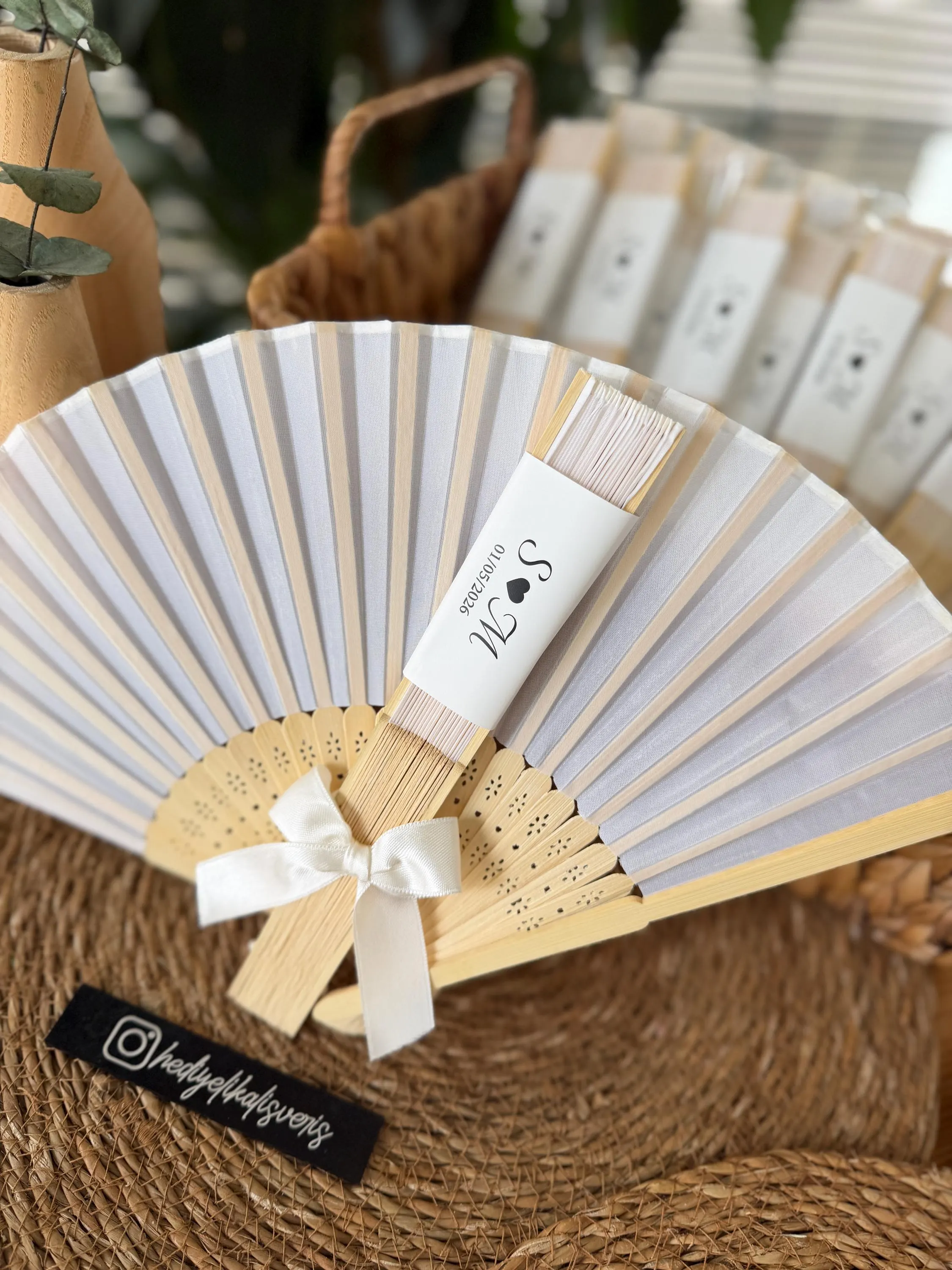 Wedding Fan Favors, Personalized Hand Fans