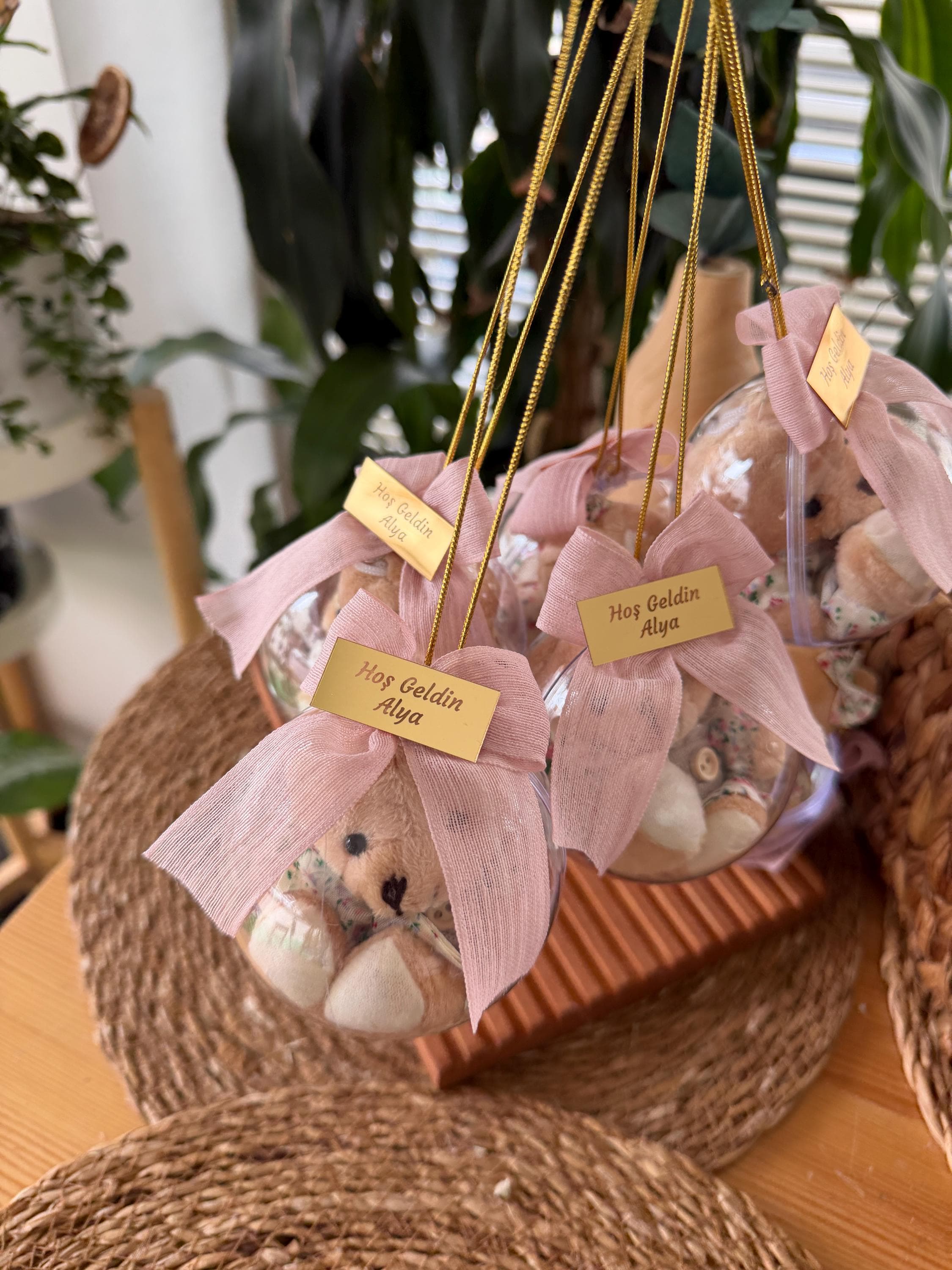Teddy Bear Baby Shower Favors, Keepsake for Baby Girl - image 3