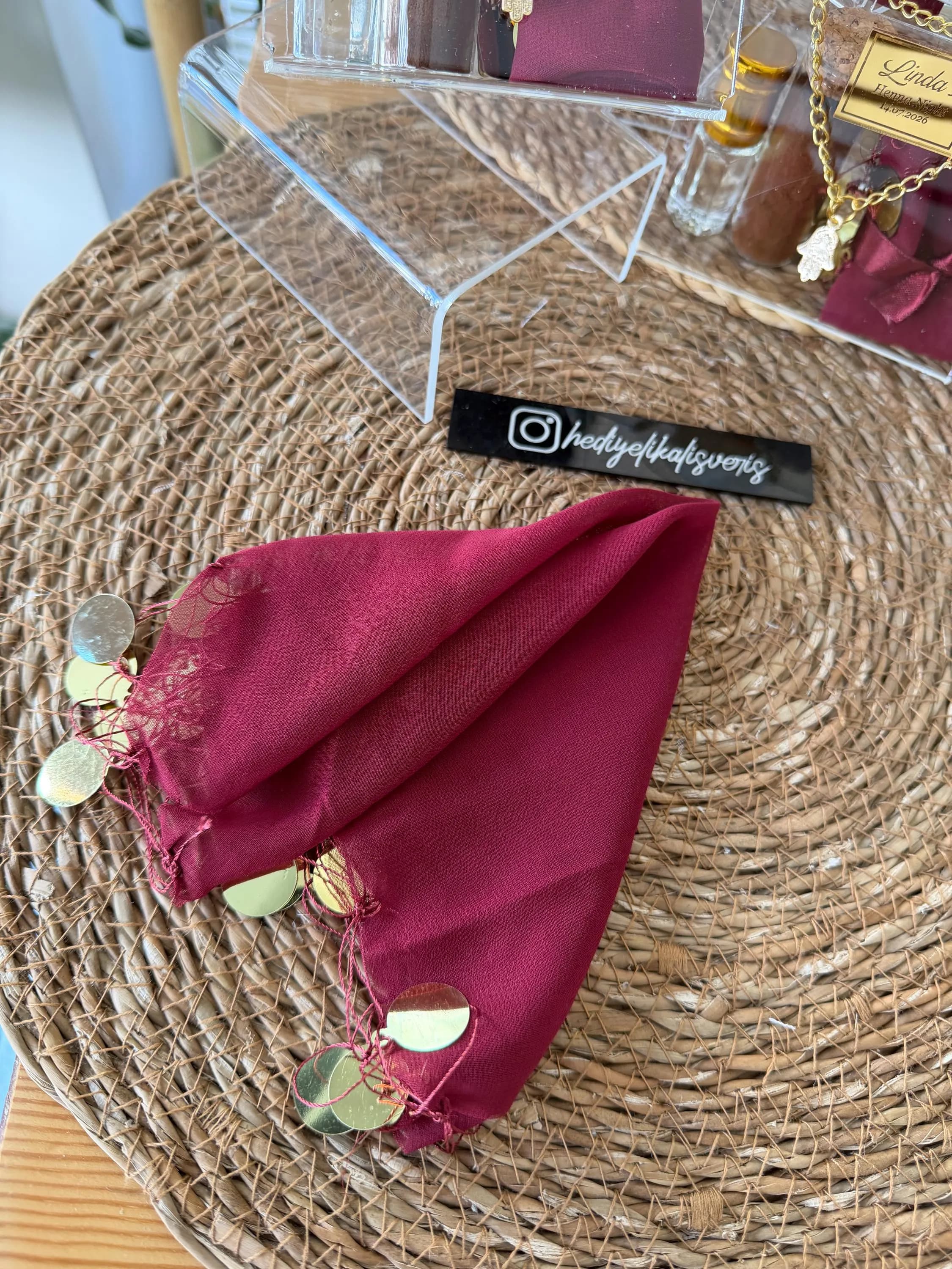 Henna Night Favors, Mehndi Party Gifts, Custom Henna Tube, Clear Plexi Bag - image 4
